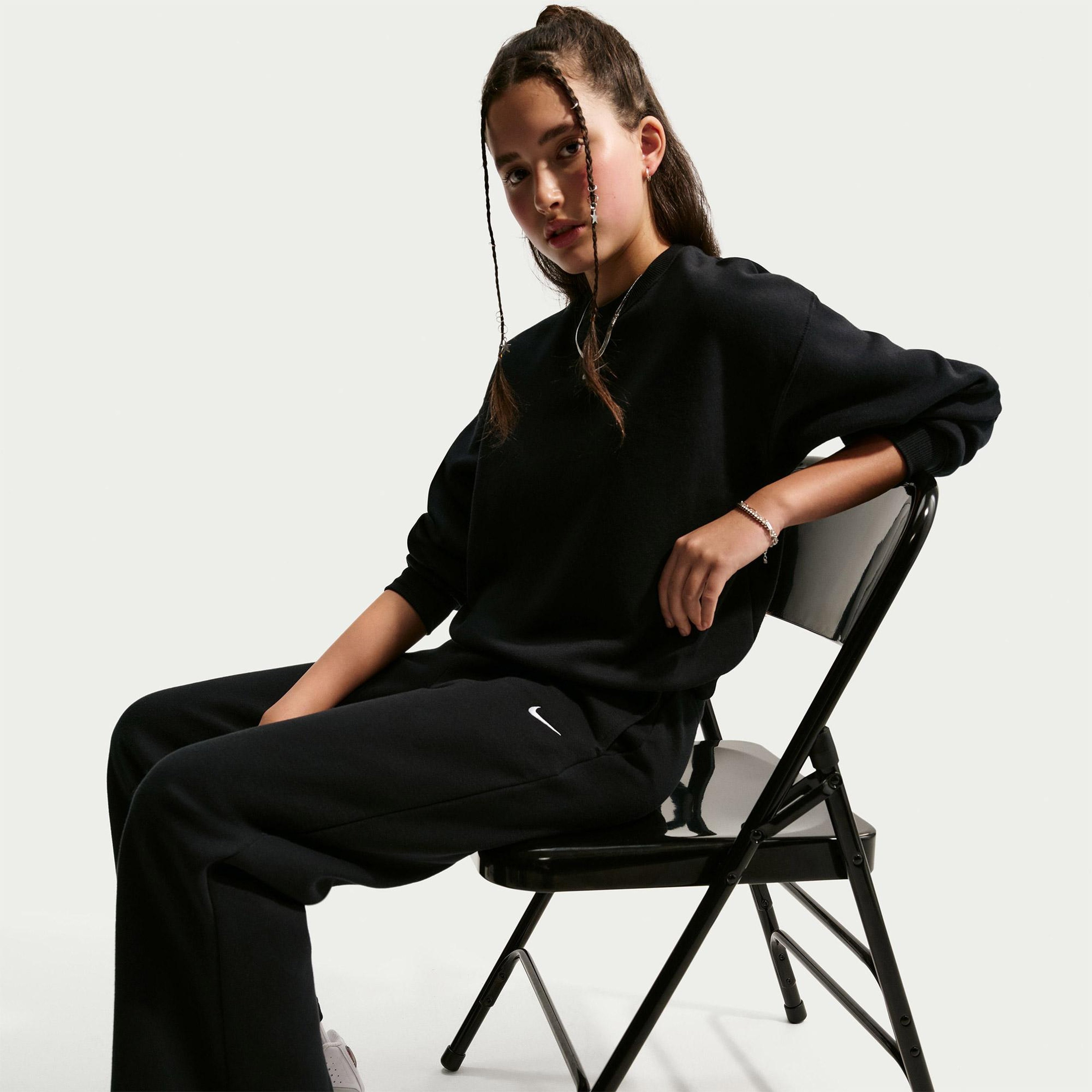 Nike Sportswear Studio Fleece Genç Çocuk Siyah Eşofman Altı