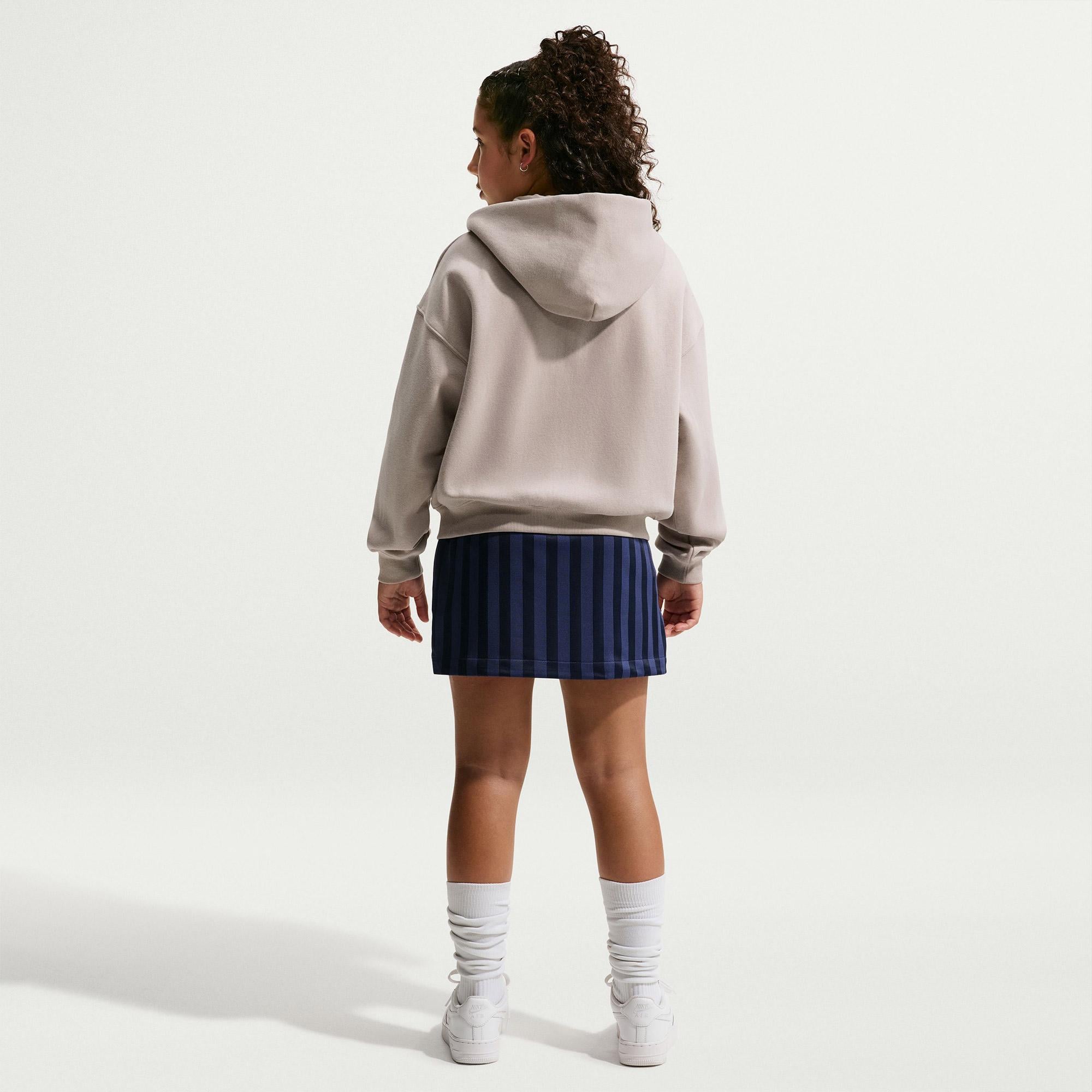 Nike Sportswear Studio Fleece Genç Çocuk Bej Eşofman Üstü
