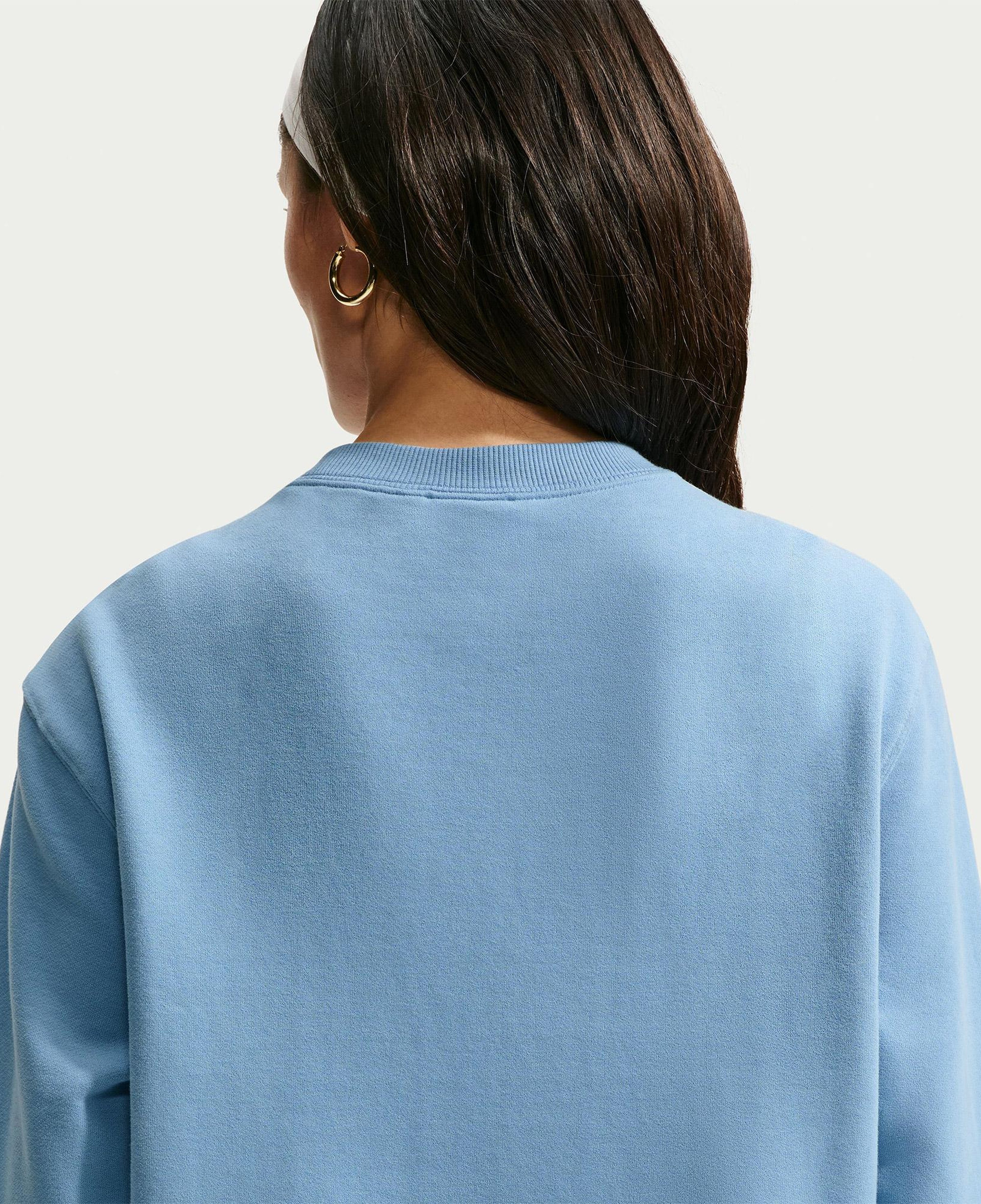 Nike Studio Fleece Lightweight Kadın Mavi Sweatshirt