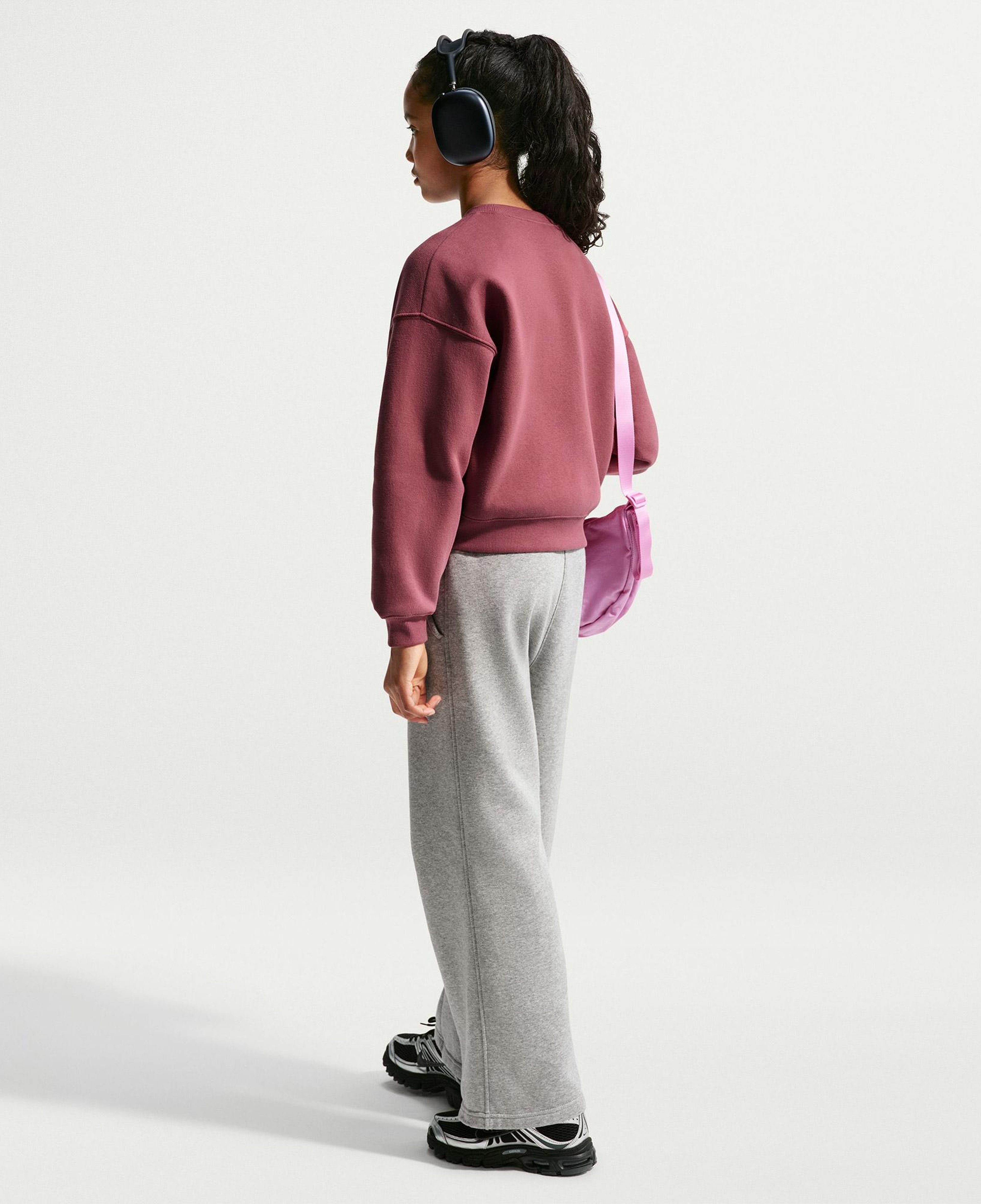 Nike Sportswear Studio Fleece Genç Çocuk Pembe Sweatshirt