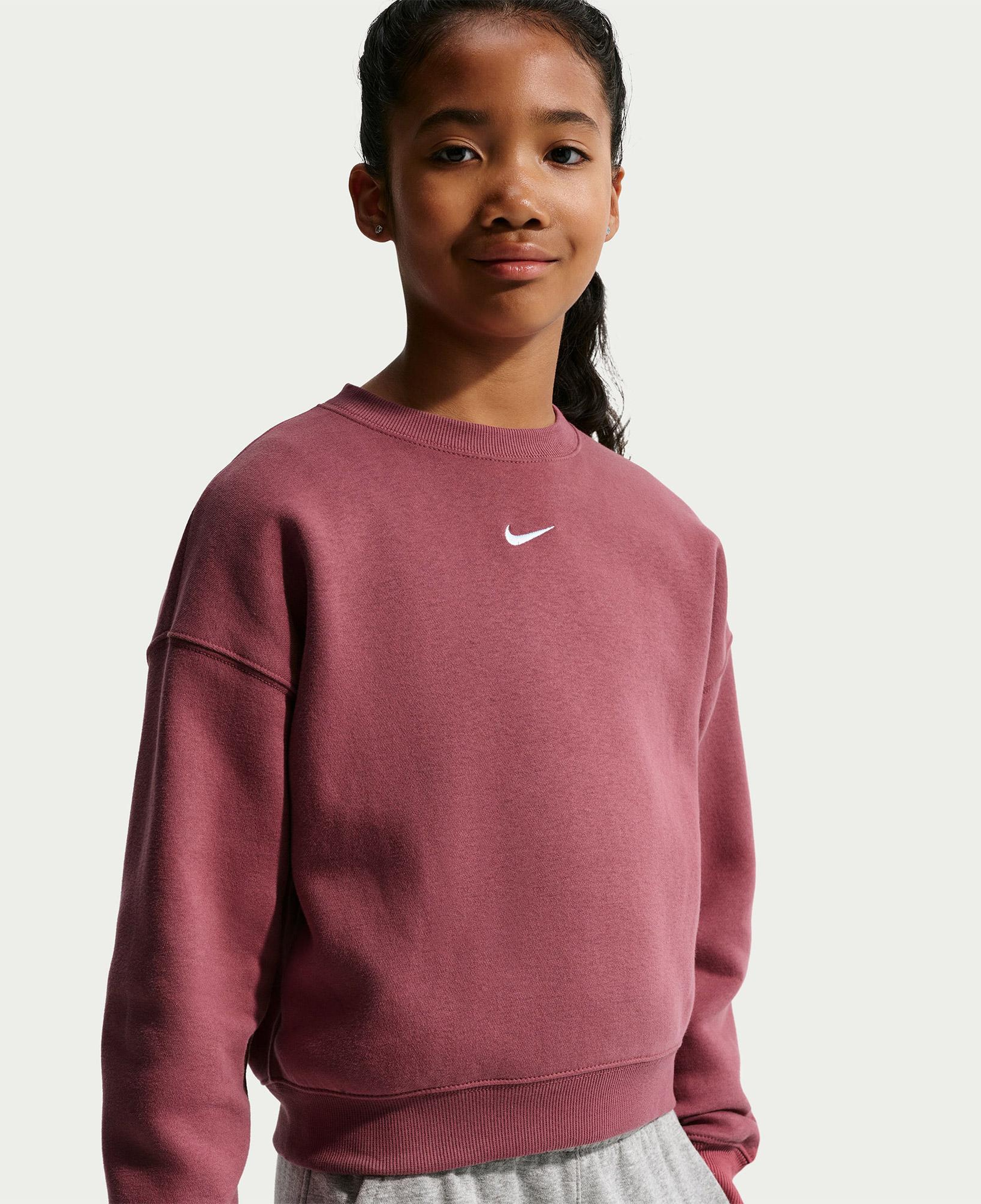 Nike Sportswear Studio Fleece Genç Çocuk Pembe Sweatshirt