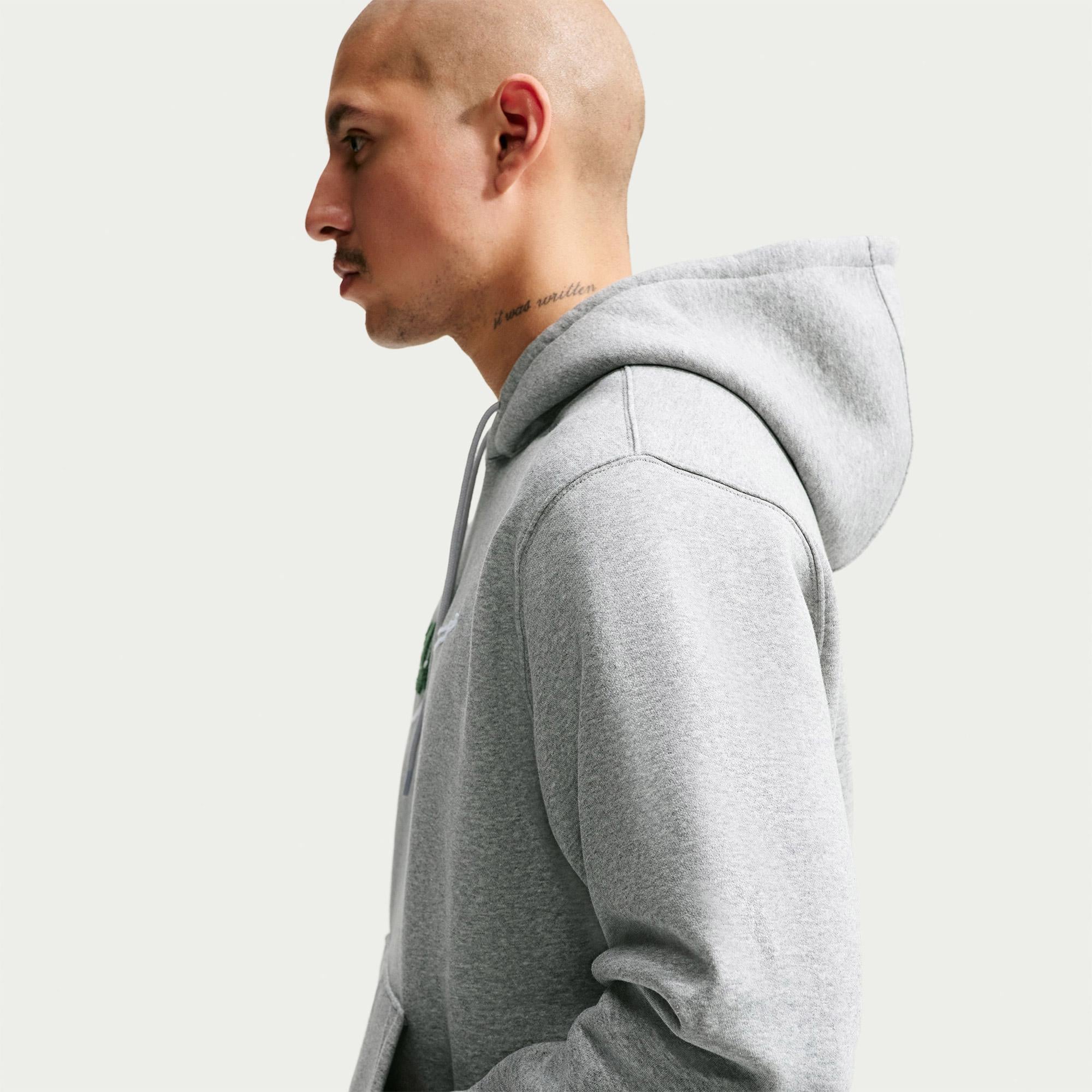 Nike Sportswear Club Erkek Gri Hoodie