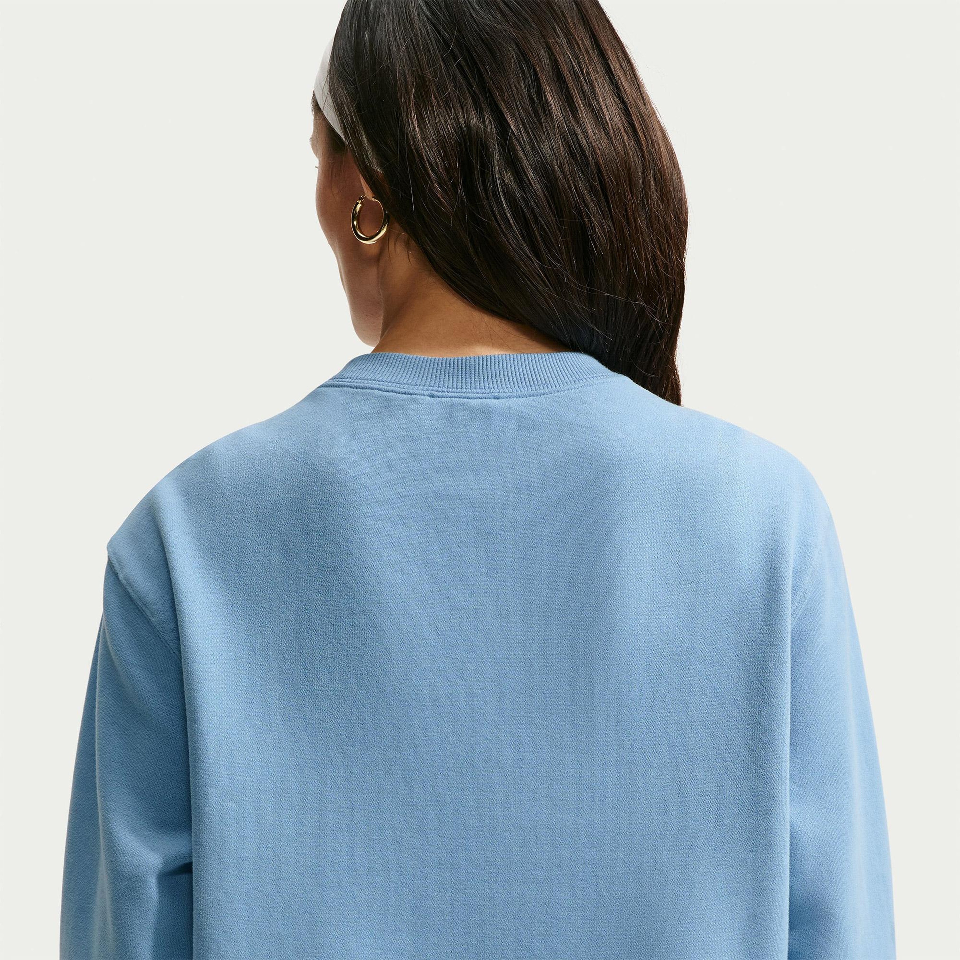 Nike Studio Fleece Lightweight Kadın Mavi Sweatshirt