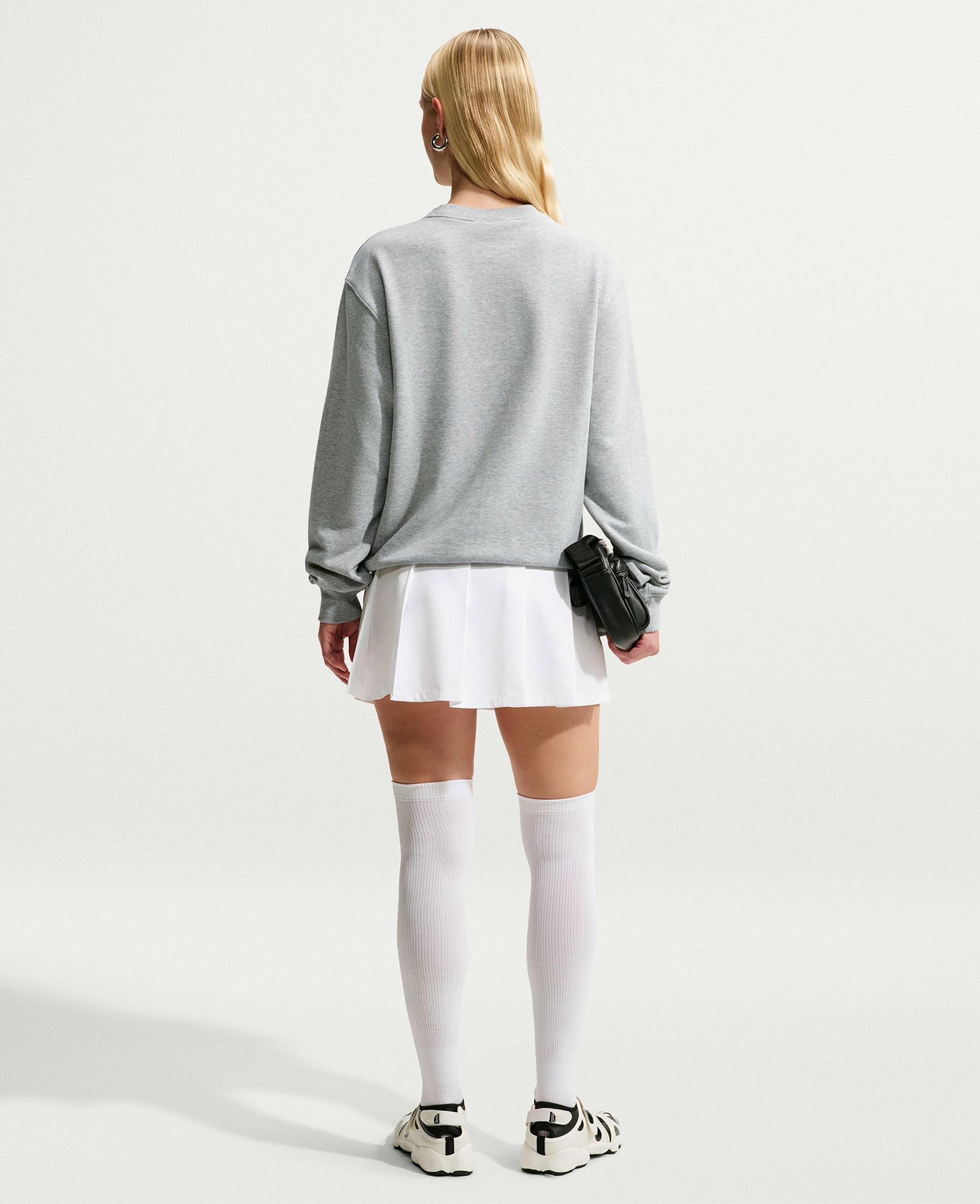 Nike Studio Fleece Lightweight Kadın Gri Sweatshirt