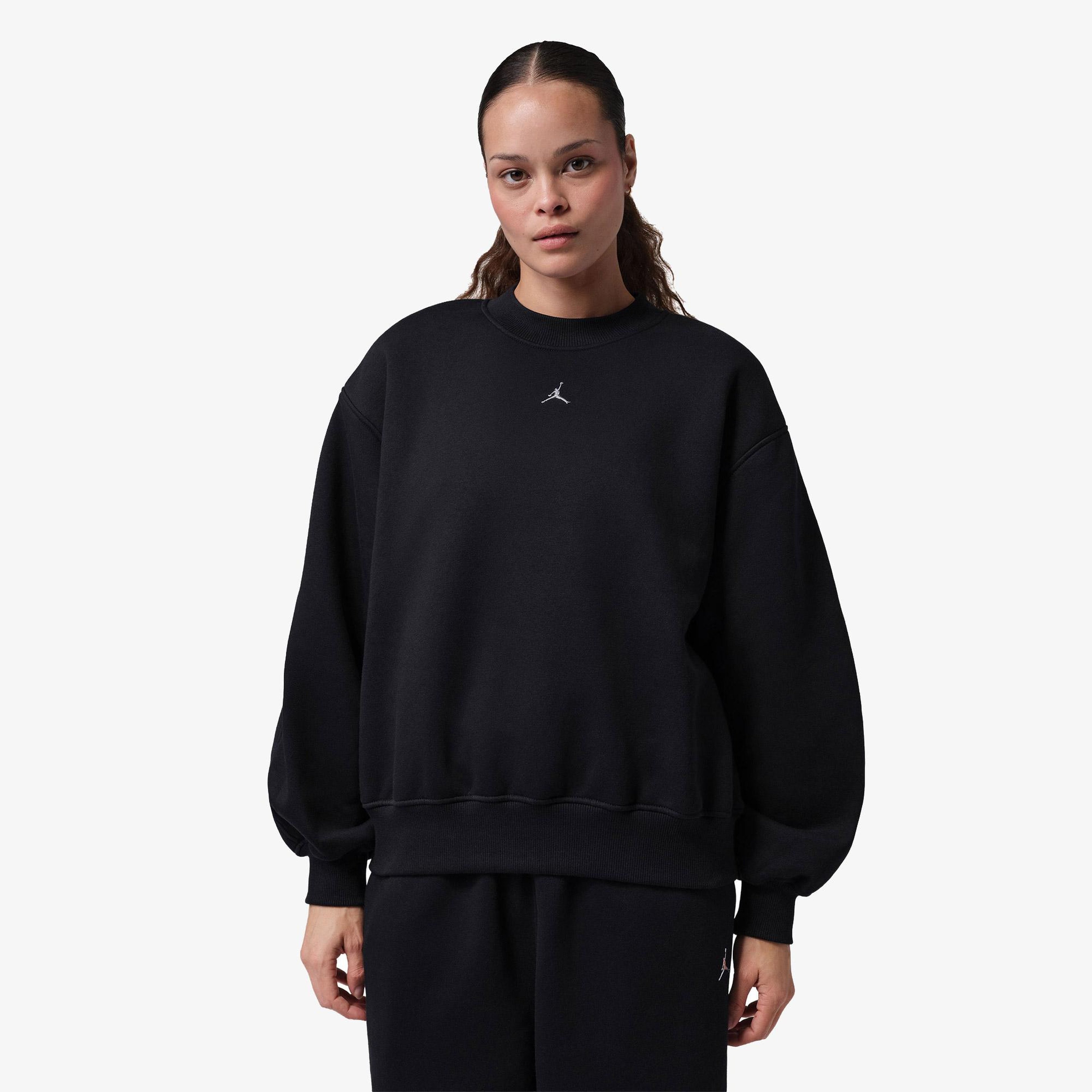 Jordan Brooklyn Fleece Crew Kadın Siyah Sweatshirt