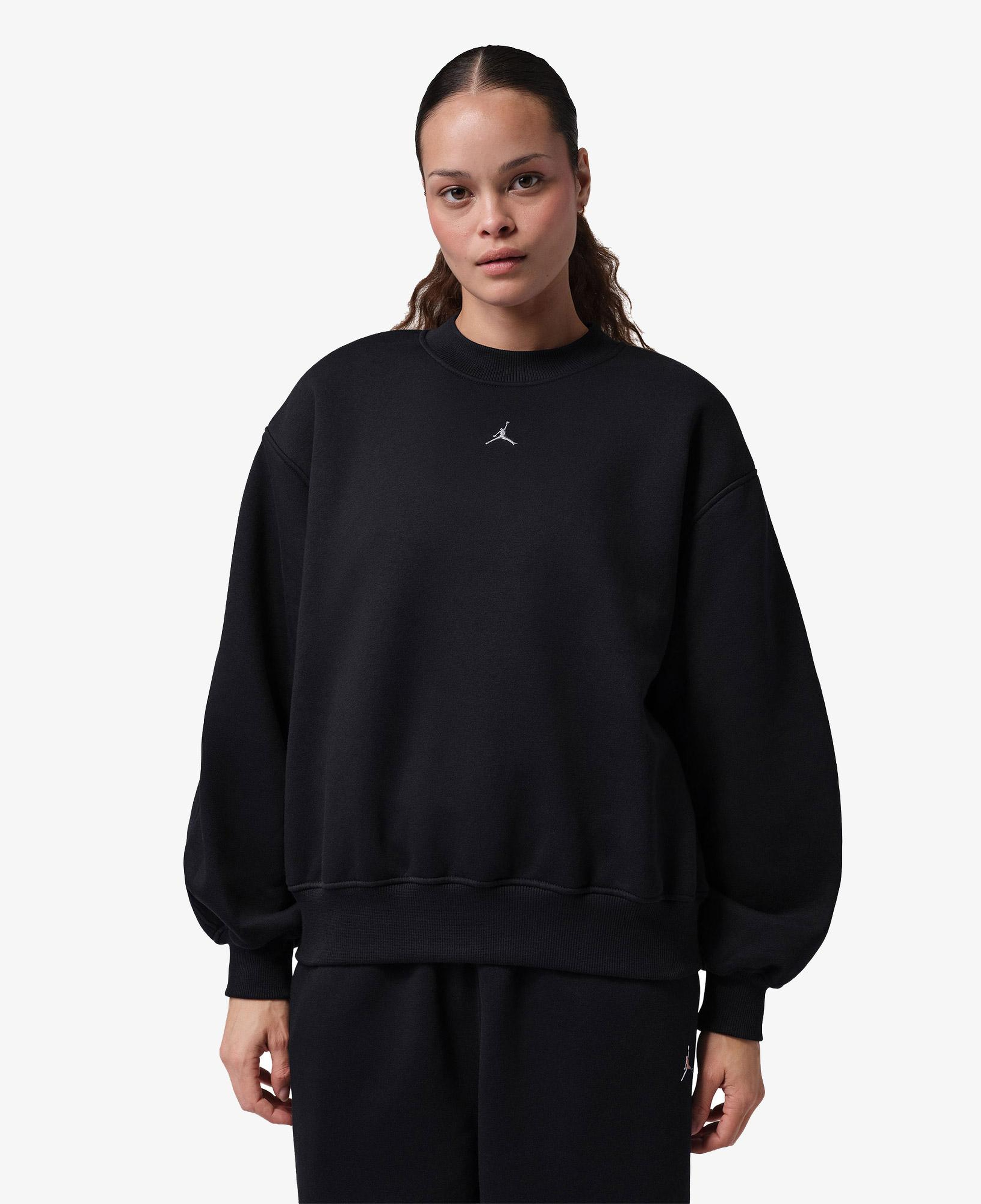 Jordan Brooklyn Fleece Crew Kadın Siyah Sweatshirt