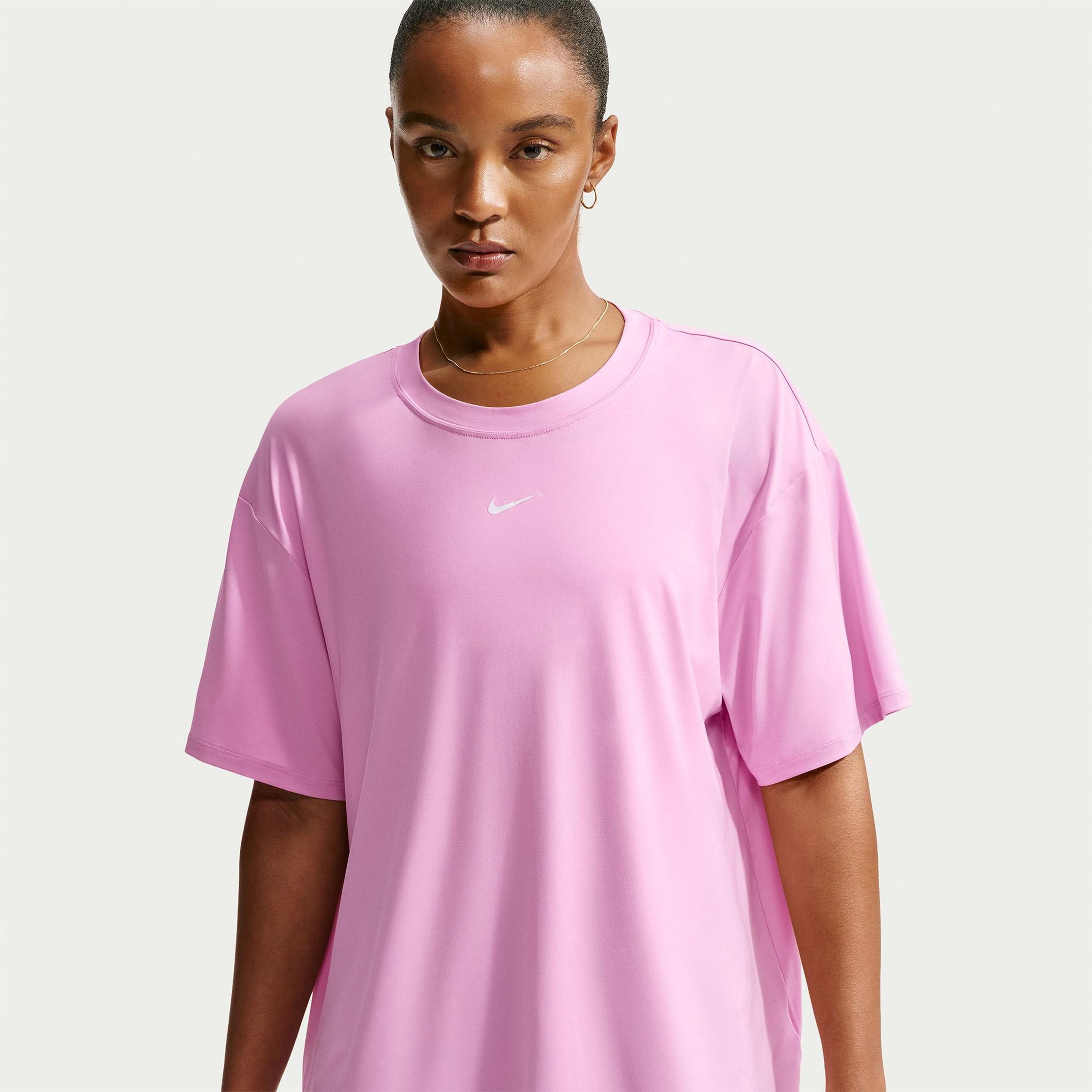 Nike One Dri-Fit Kadın Pembe T-Shirt