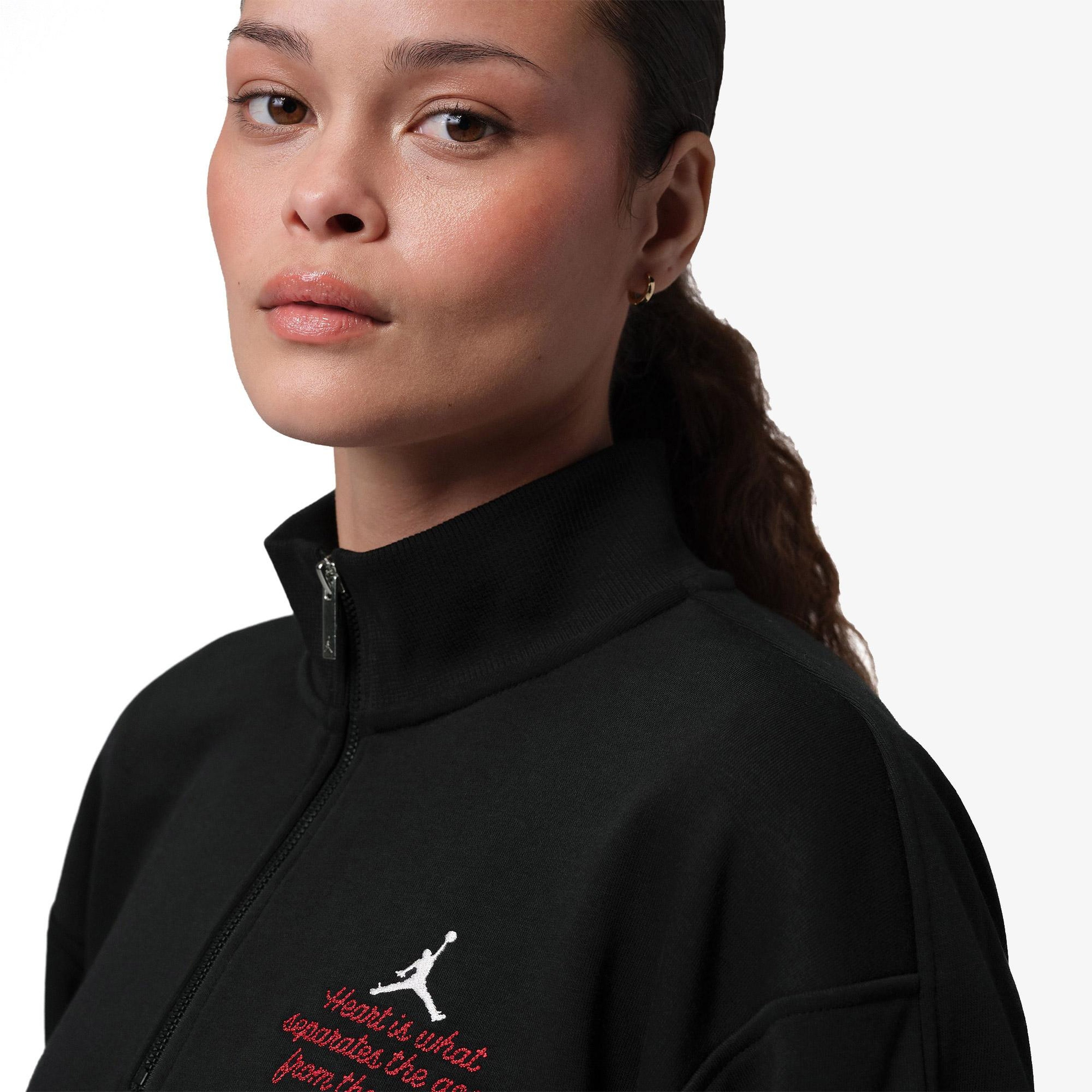 Jordan Brooklyn Fleece Kadın Siyah Sweatshirt