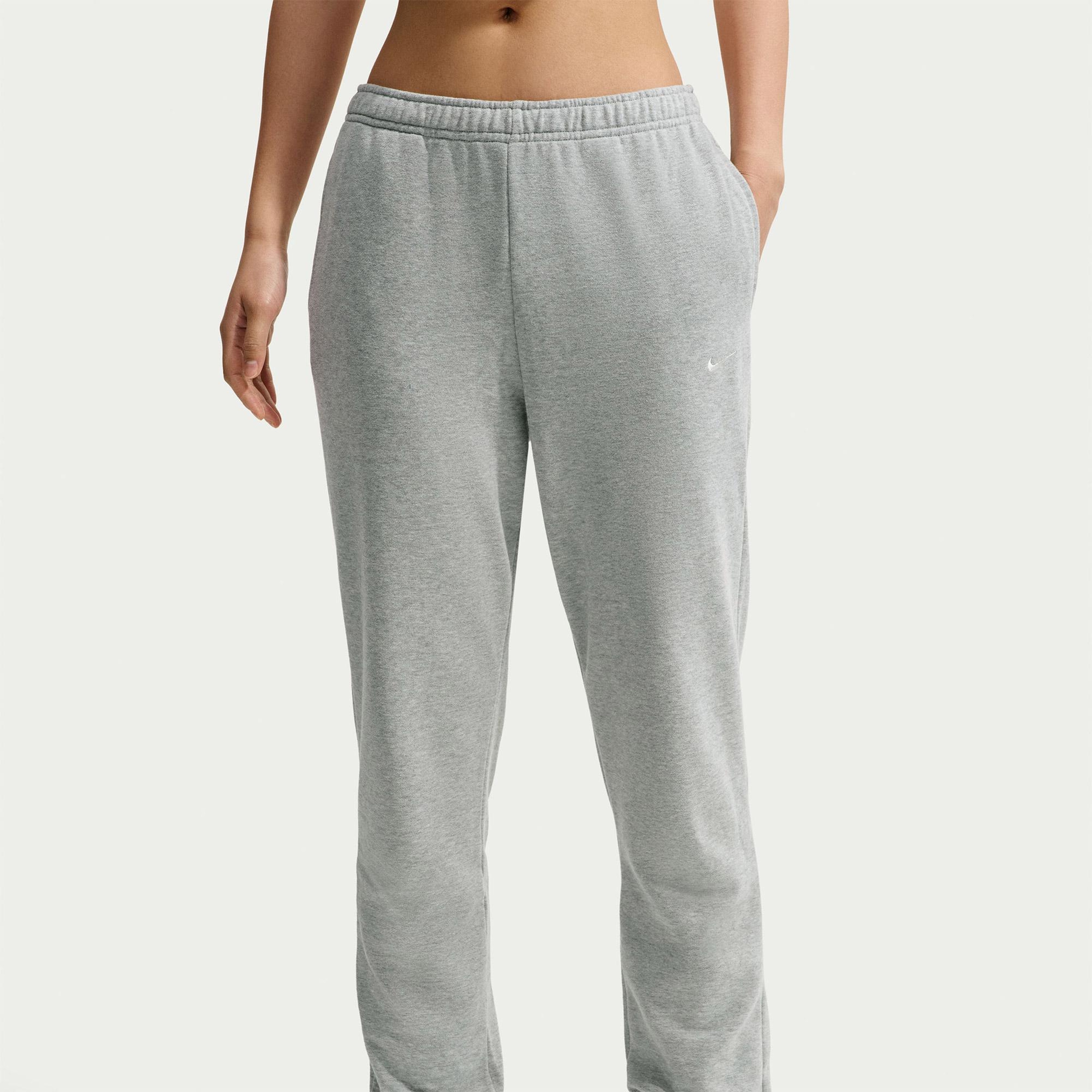 Nike Studio Fleece Kadın Gri Eşofman Altı