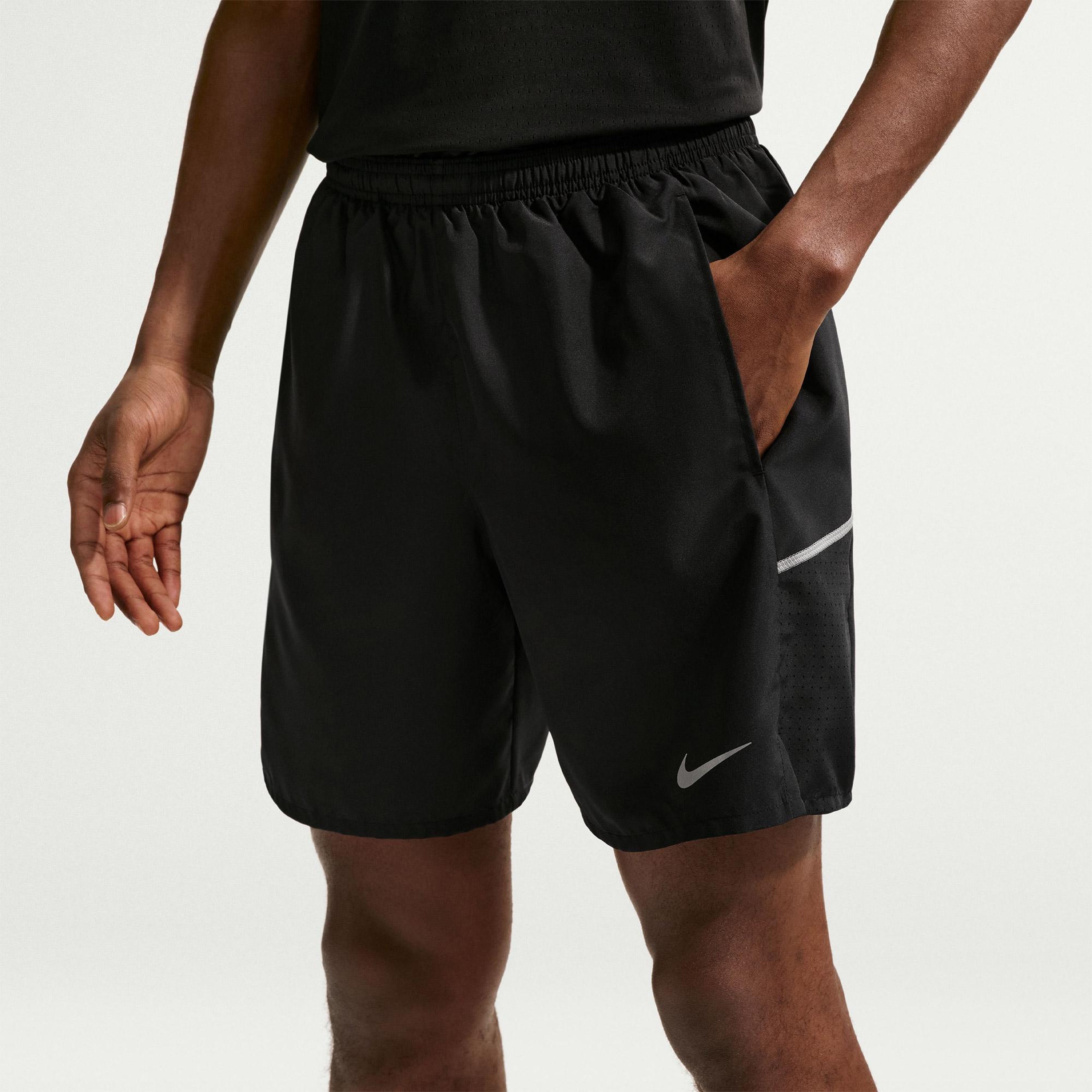 Nike Dri-Fit Miler 18 cm Erkek Siyah Şort