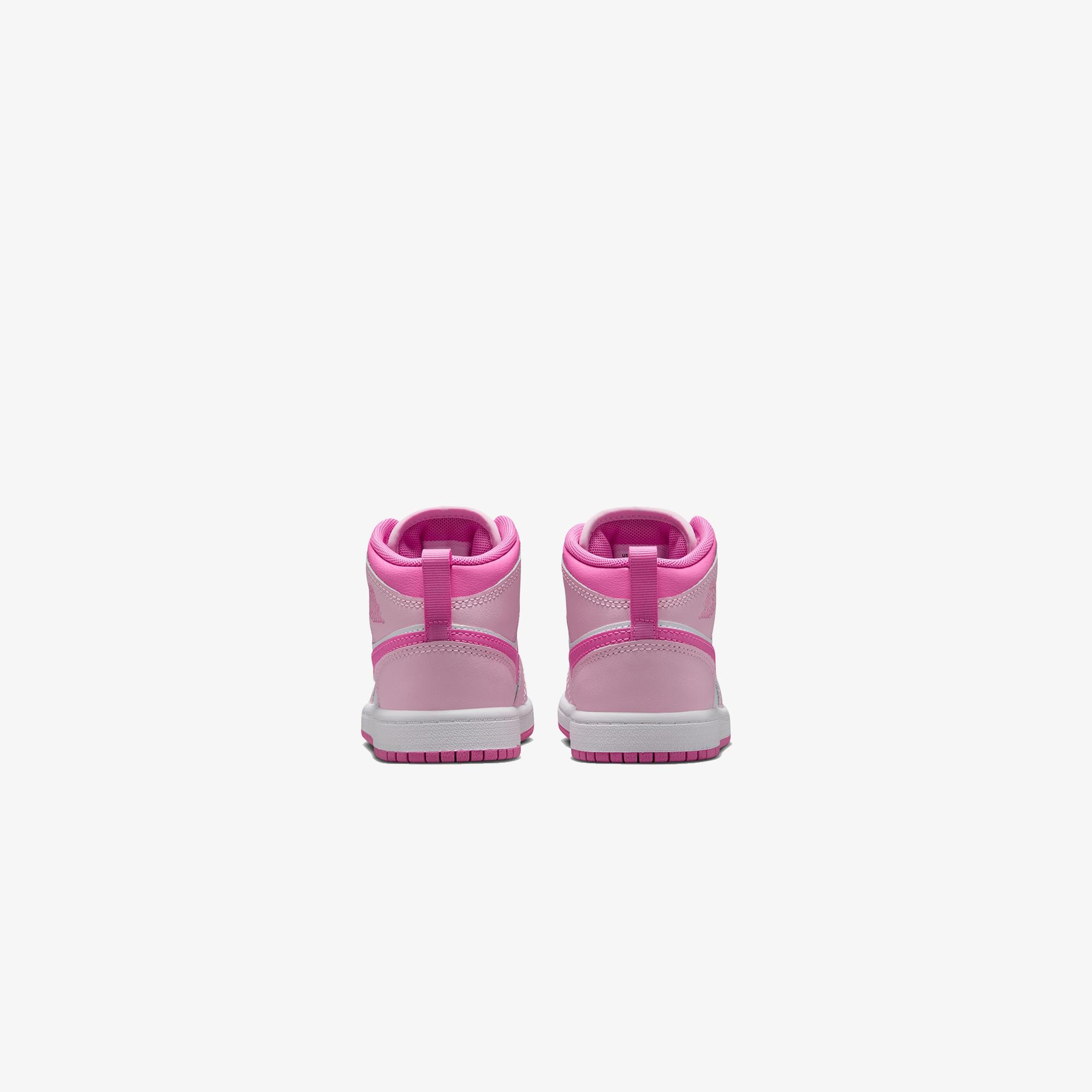 Jordan 1 Mid Çocuk Pembe Spor Ayakkabı