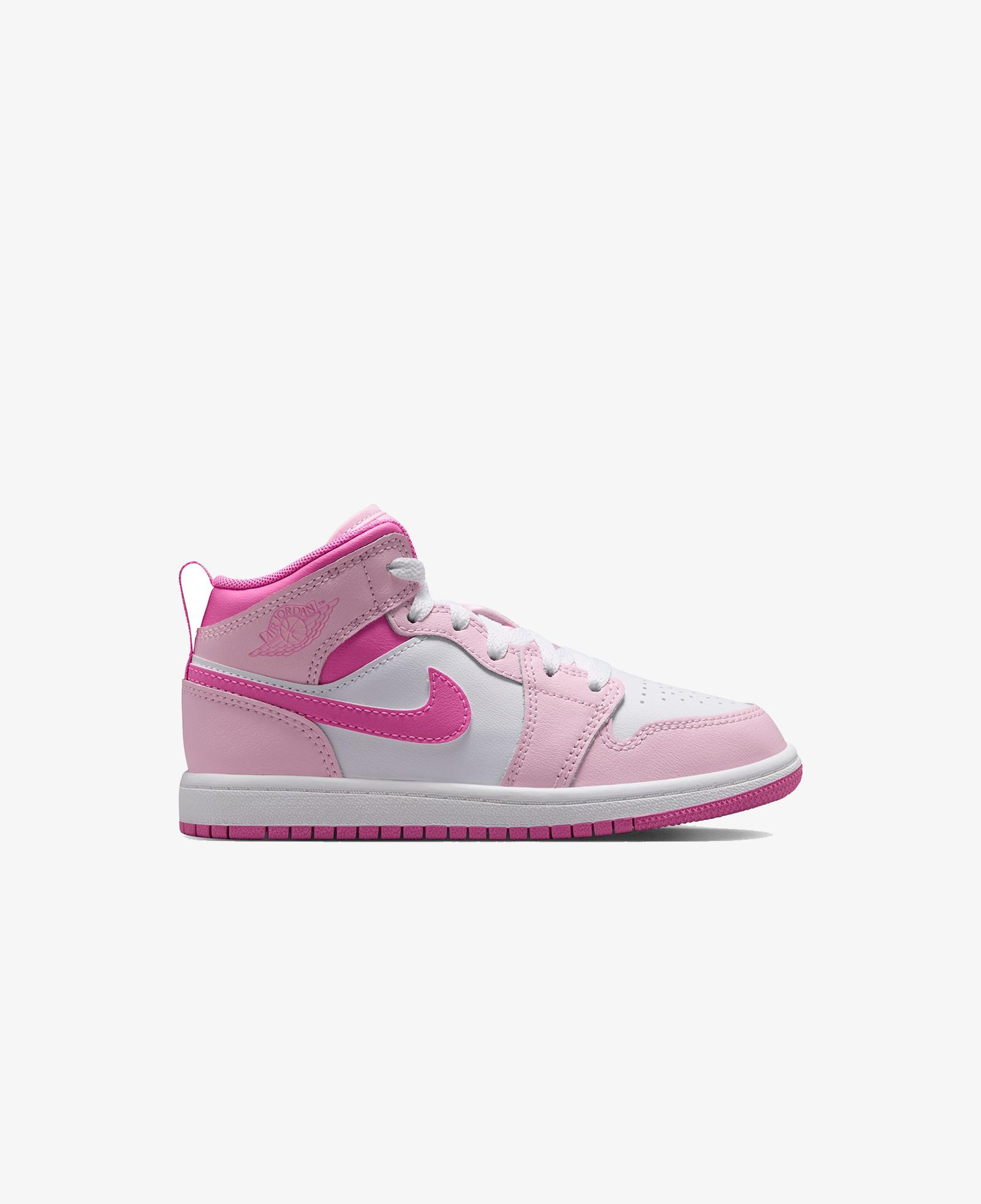 Jordan 1 Mid Çocuk Pembe Spor Ayakkabı