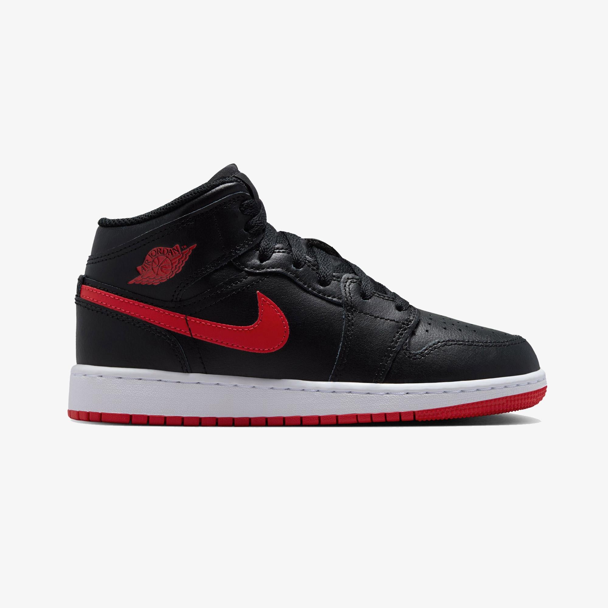 Jordan Air 1 Mid Siyah Spor Ayakkabı
