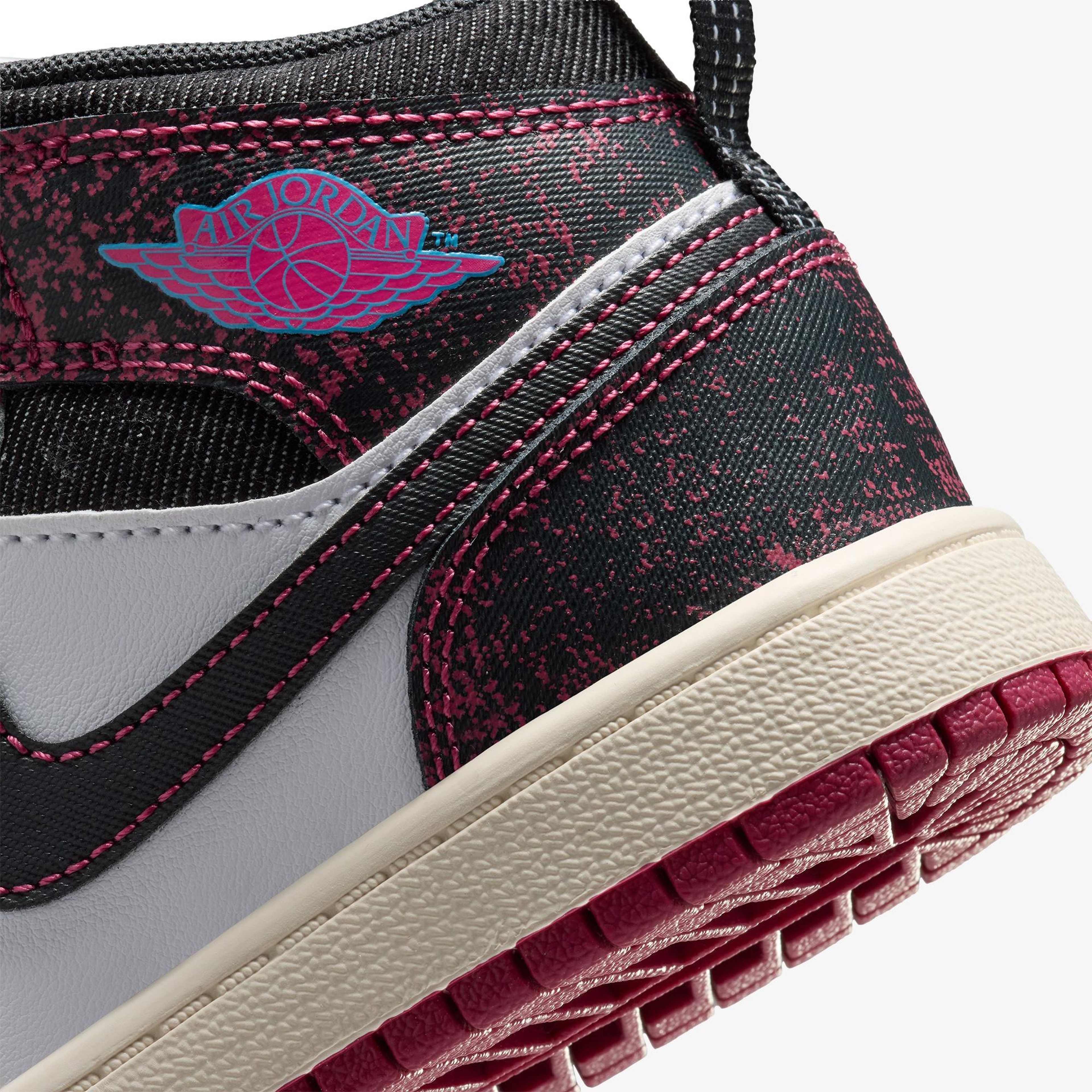 Jordan 1 Mid SE Çocuk Pembe Spor Ayakkabı