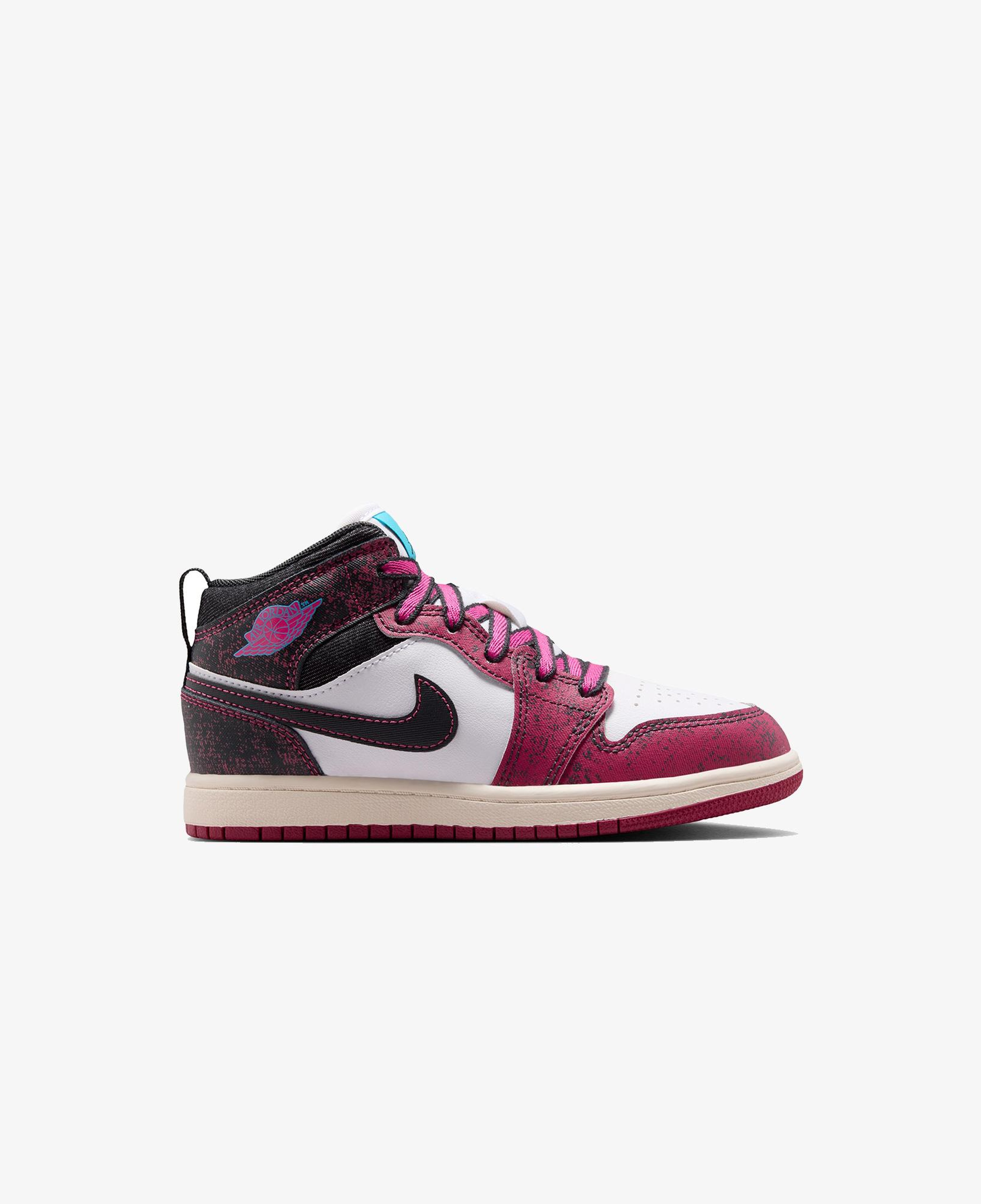 Jordan 1 Mid SE Çocuk Pembe Spor Ayakkabı