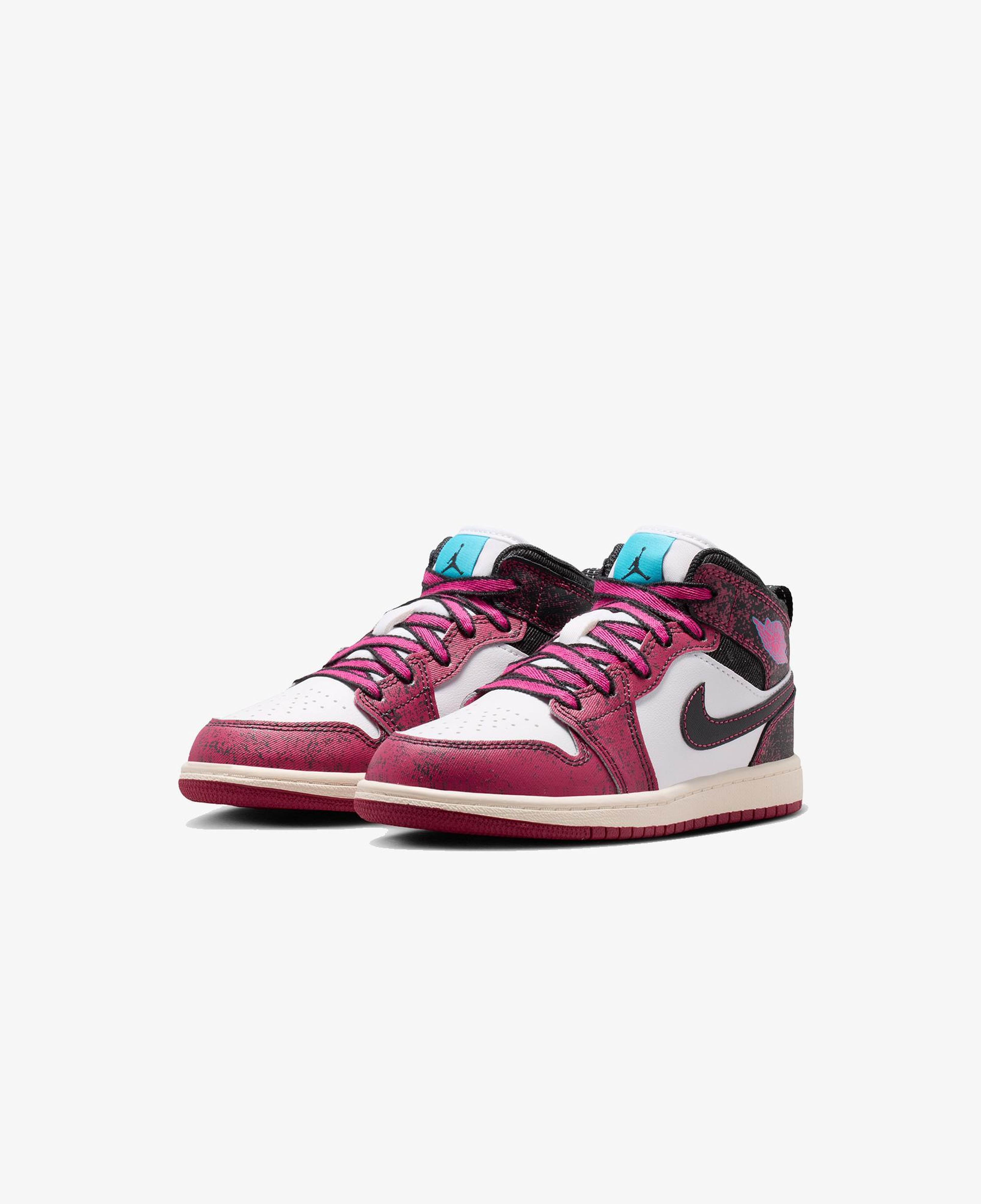 Jordan 1 Mid SE Çocuk Pembe Spor Ayakkabı