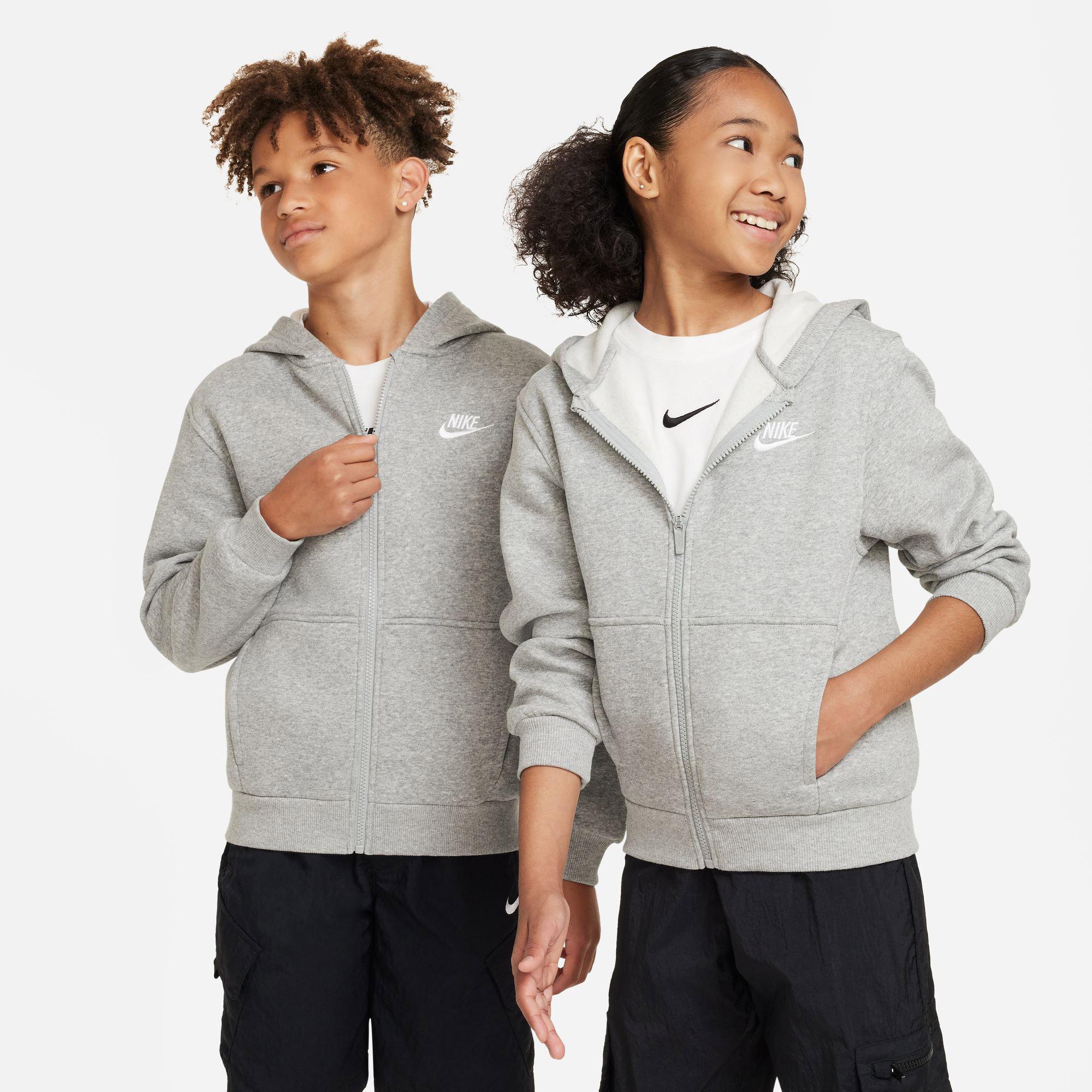 Nike Sportswear Club Fleece Genç Çocuk Gri Hoodie