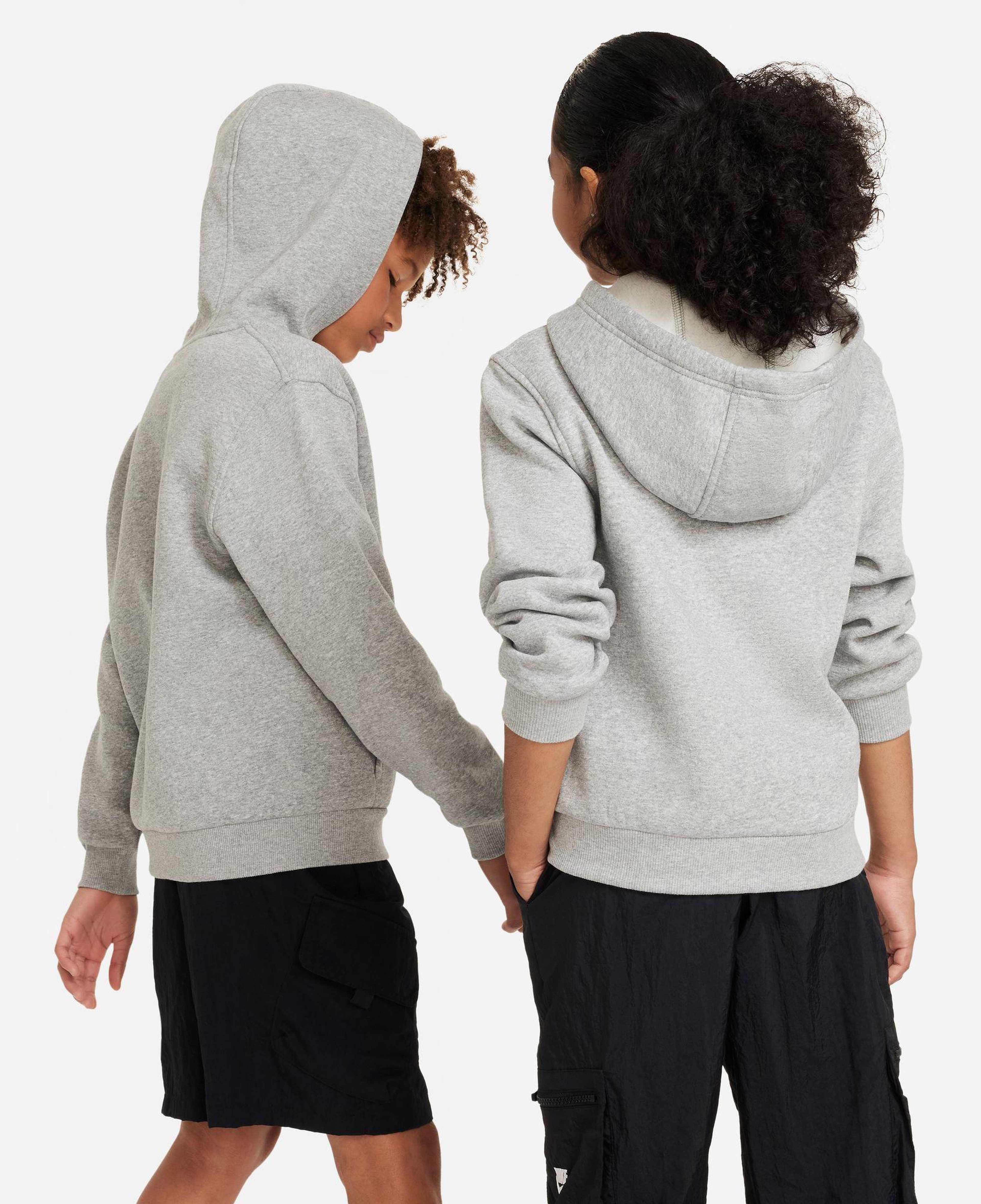 Nike Sportswear Club Fleece Genç Çocuk Gri Hoodie