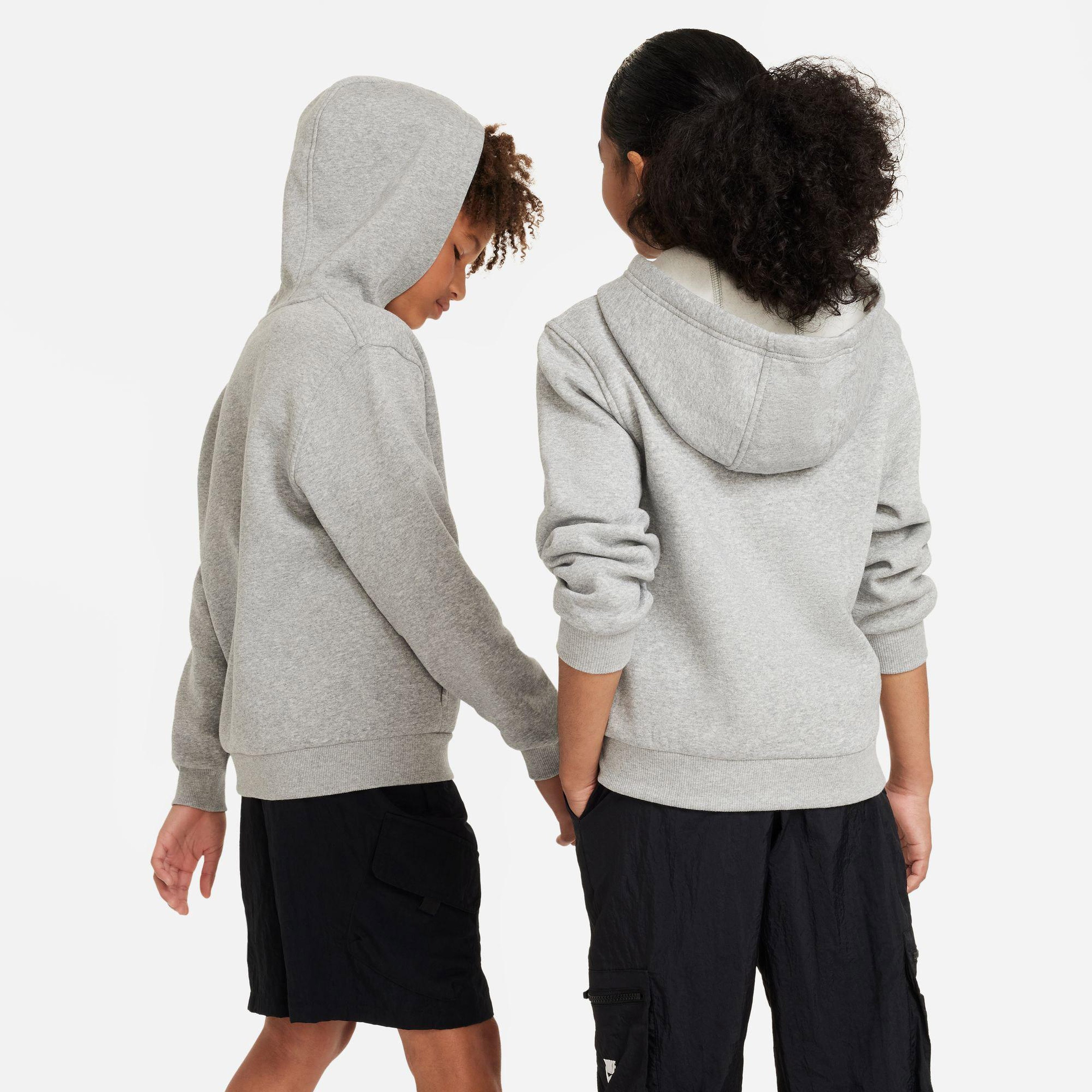 Nike Sportswear Club Fleece Genç Çocuk Gri Hoodie