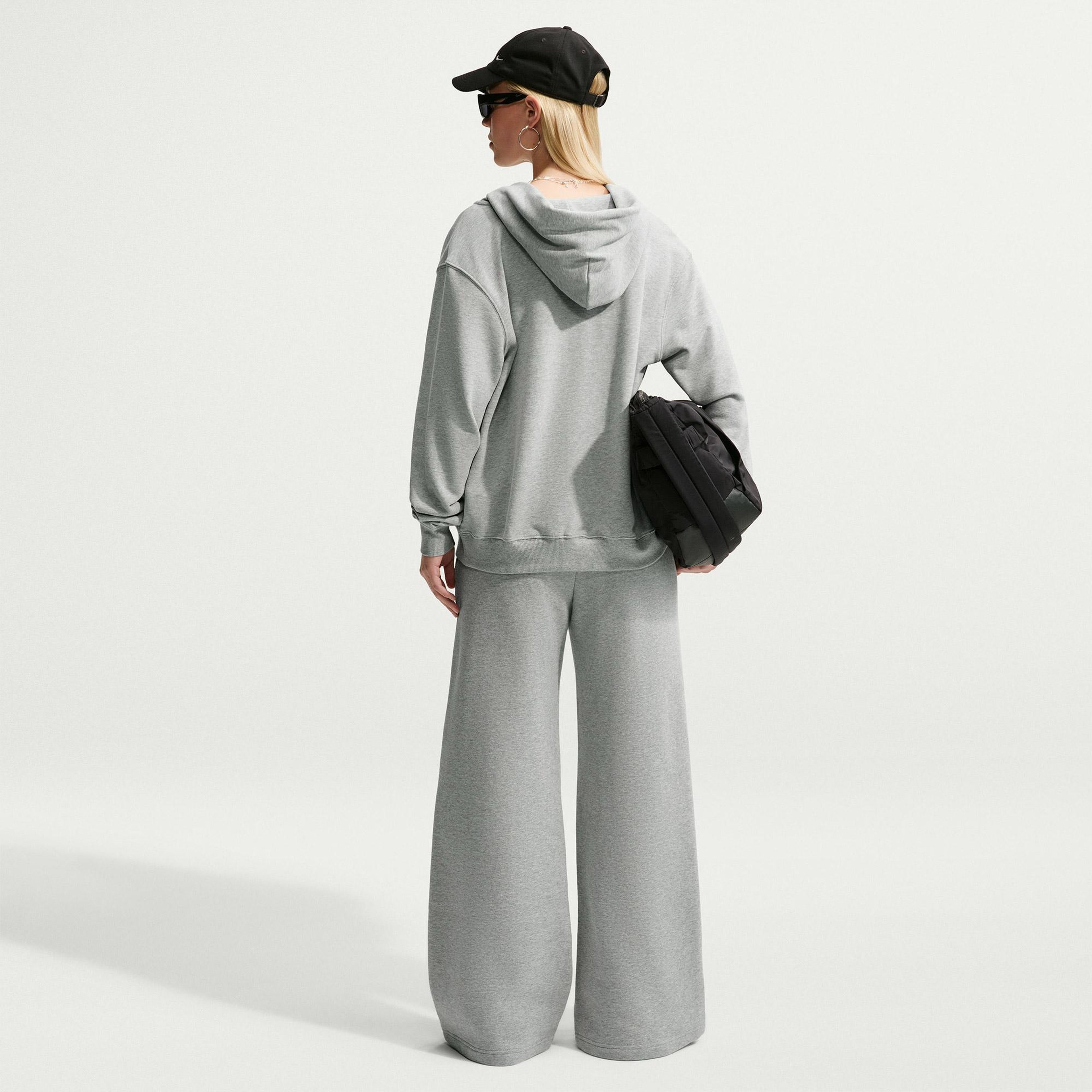 Nike Studio Fleece Kadın Gri Eşofman Üstü