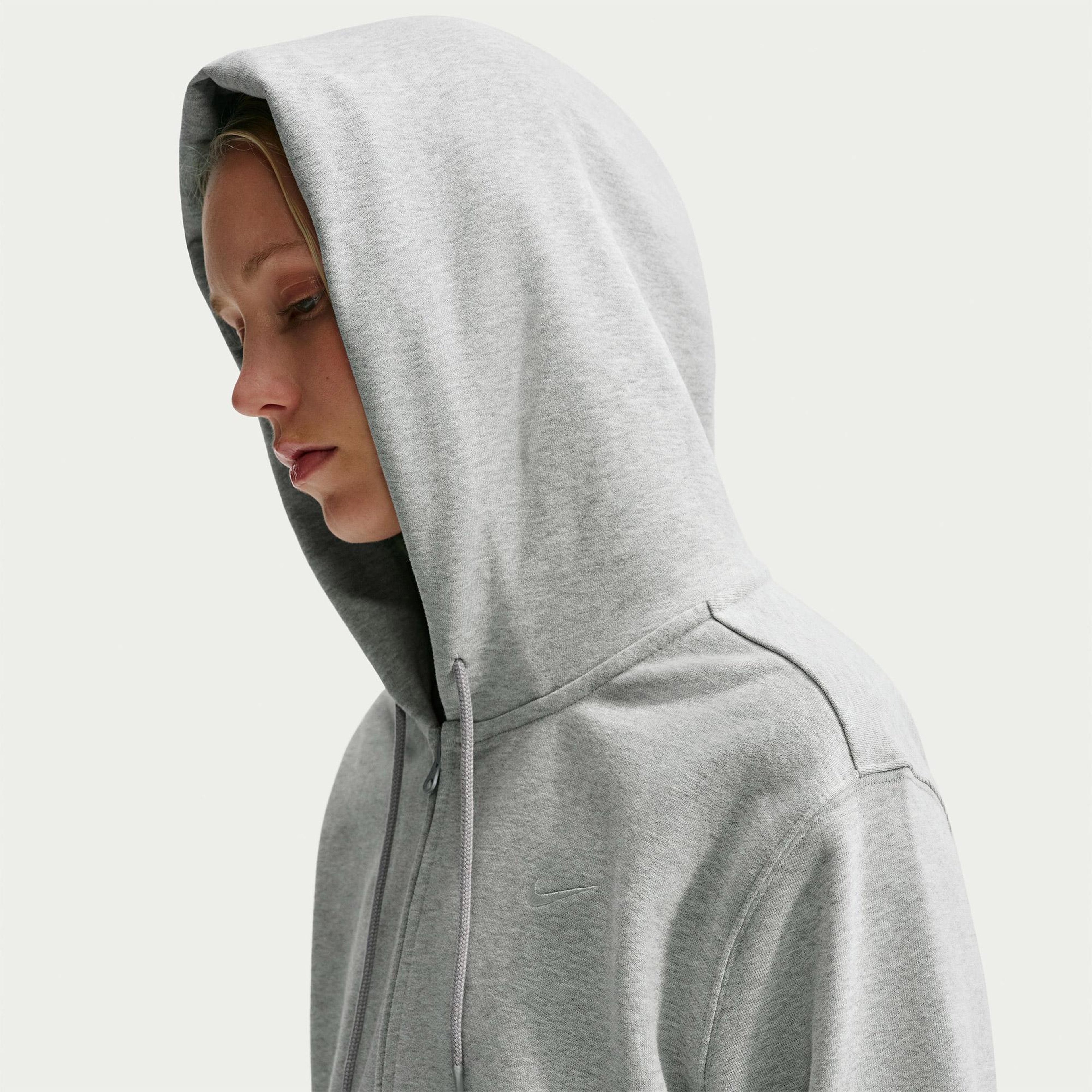 Nike Studio Fleece Kadın Gri Eşofman Üstü