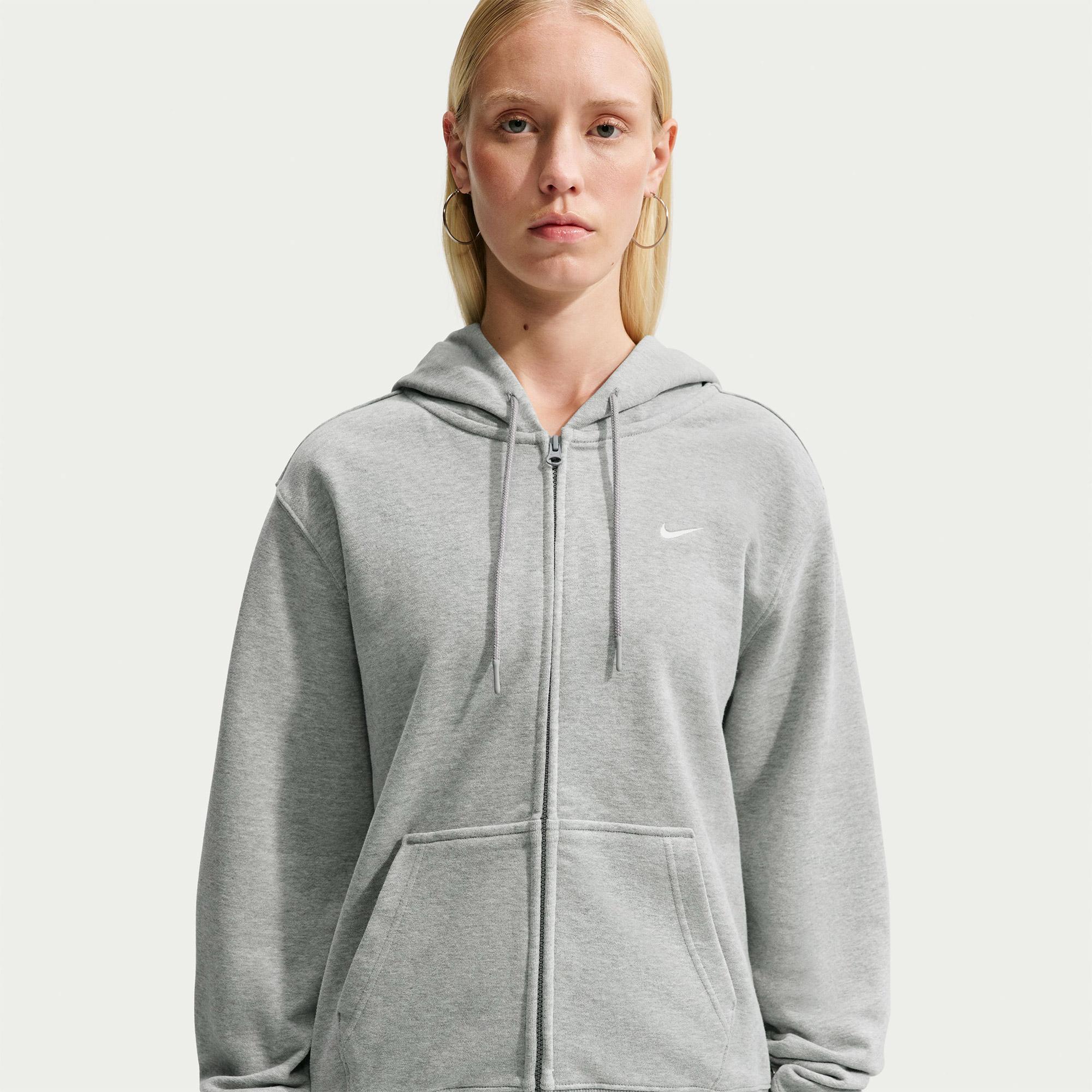 Nike Studio Fleece Kadın Gri Eşofman Üstü