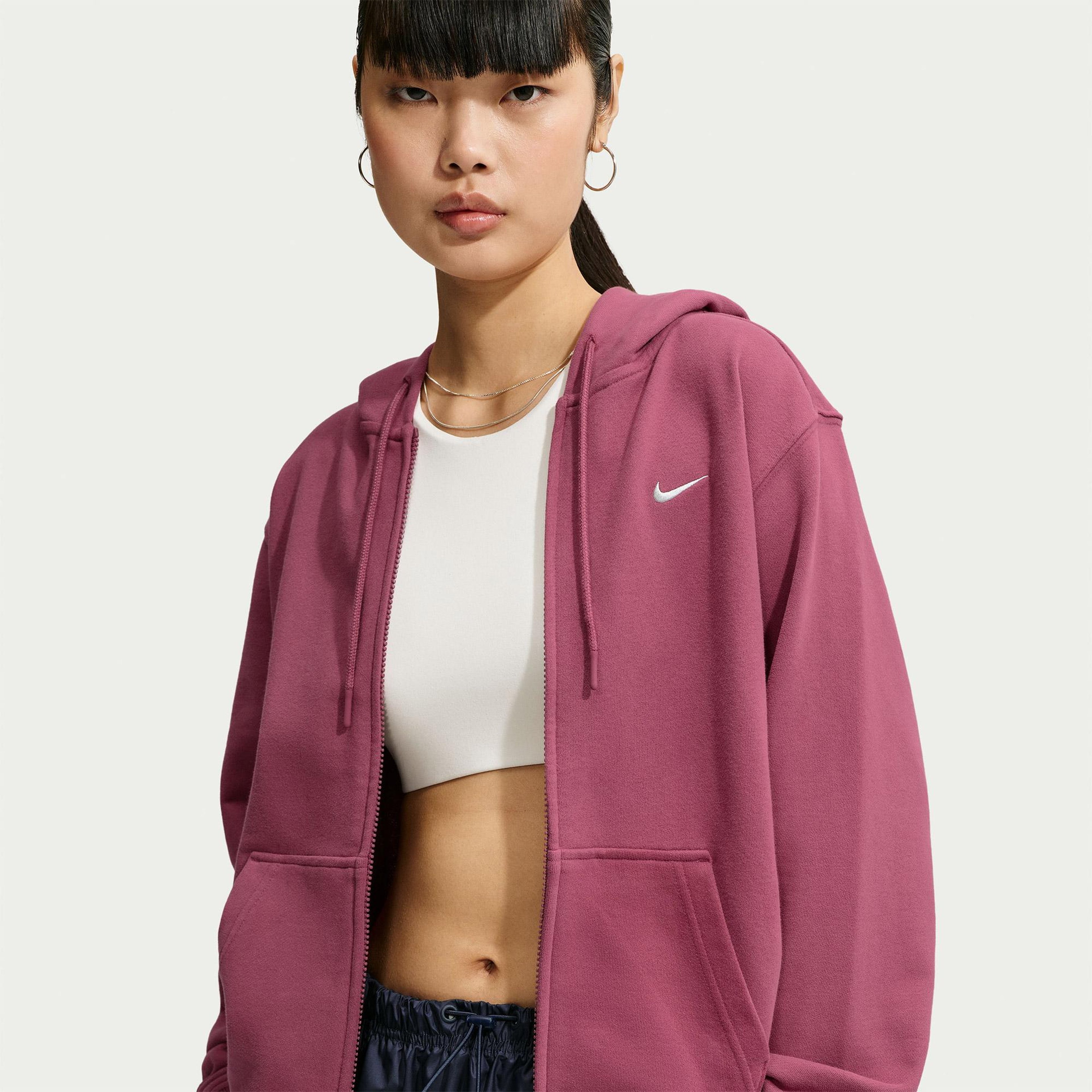 Nike Studio Fleece Kadın Pembe Eşofman Üstü