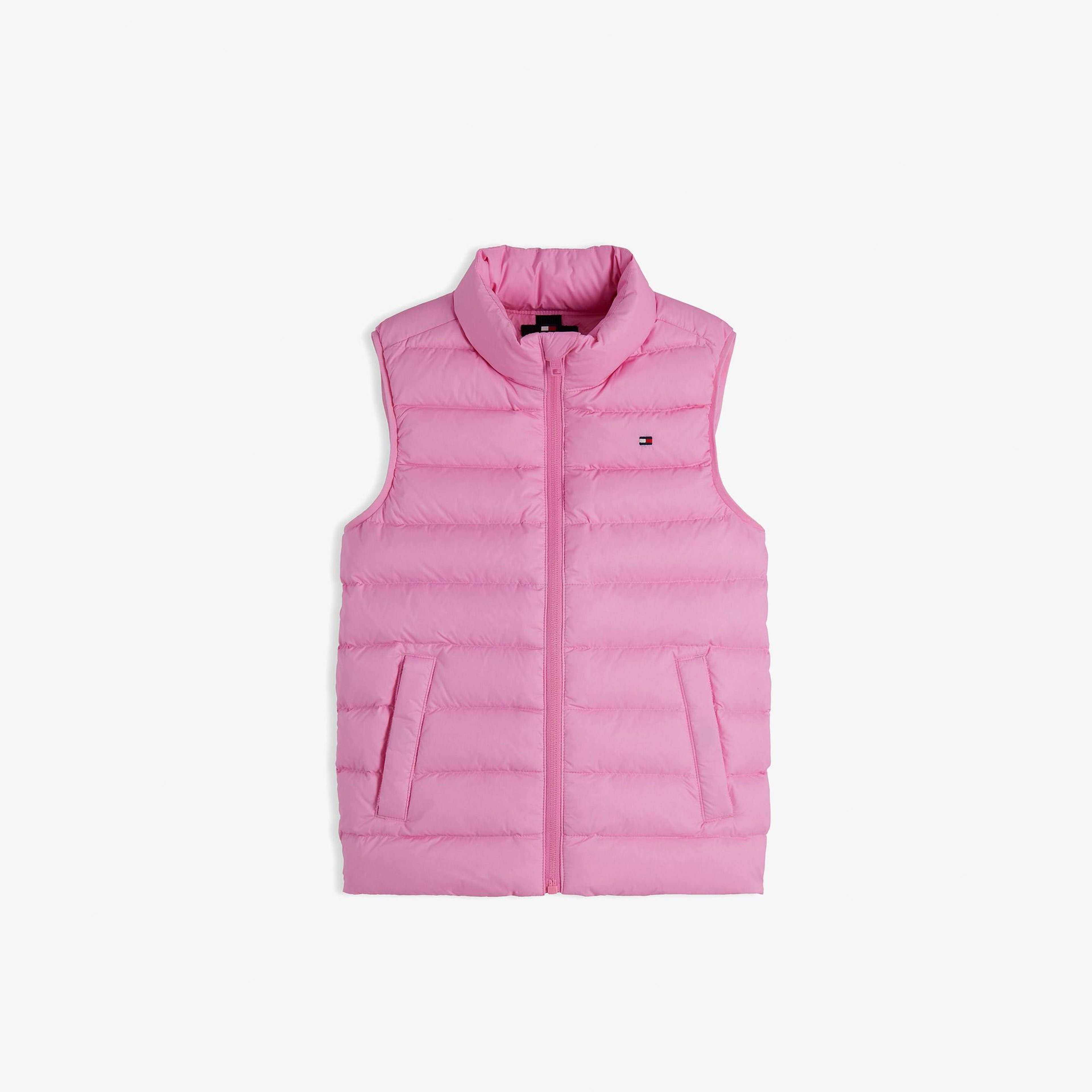 Tommy Hilfiger Essential Light Down Çocuk Pembe Yelek