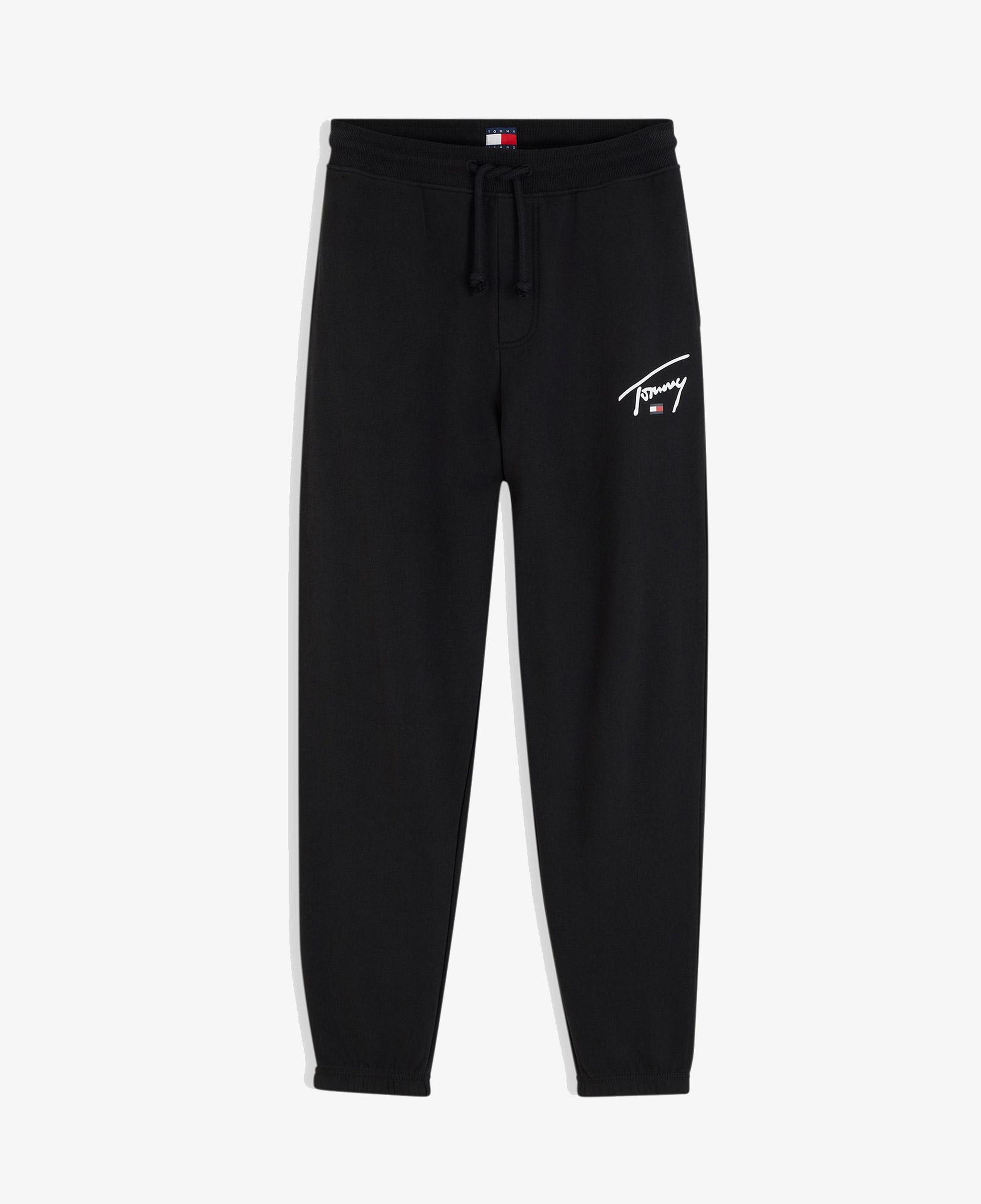 Tommy Hilfiger Signature Erkek Siyah Eşofman Altı