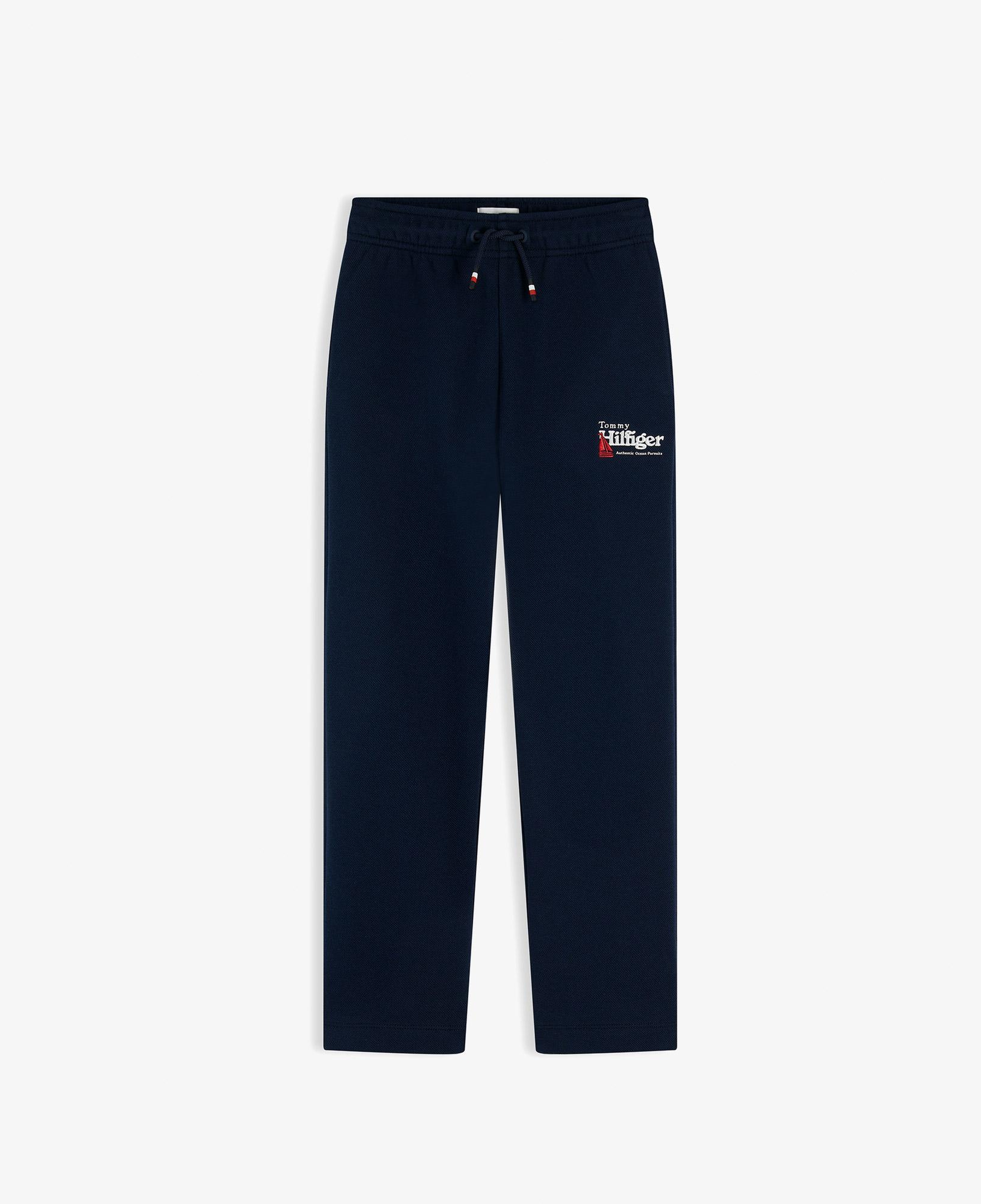 Tommy Hilfiger Embroidery Graphic Çocuk Mavi Eşofman Altı