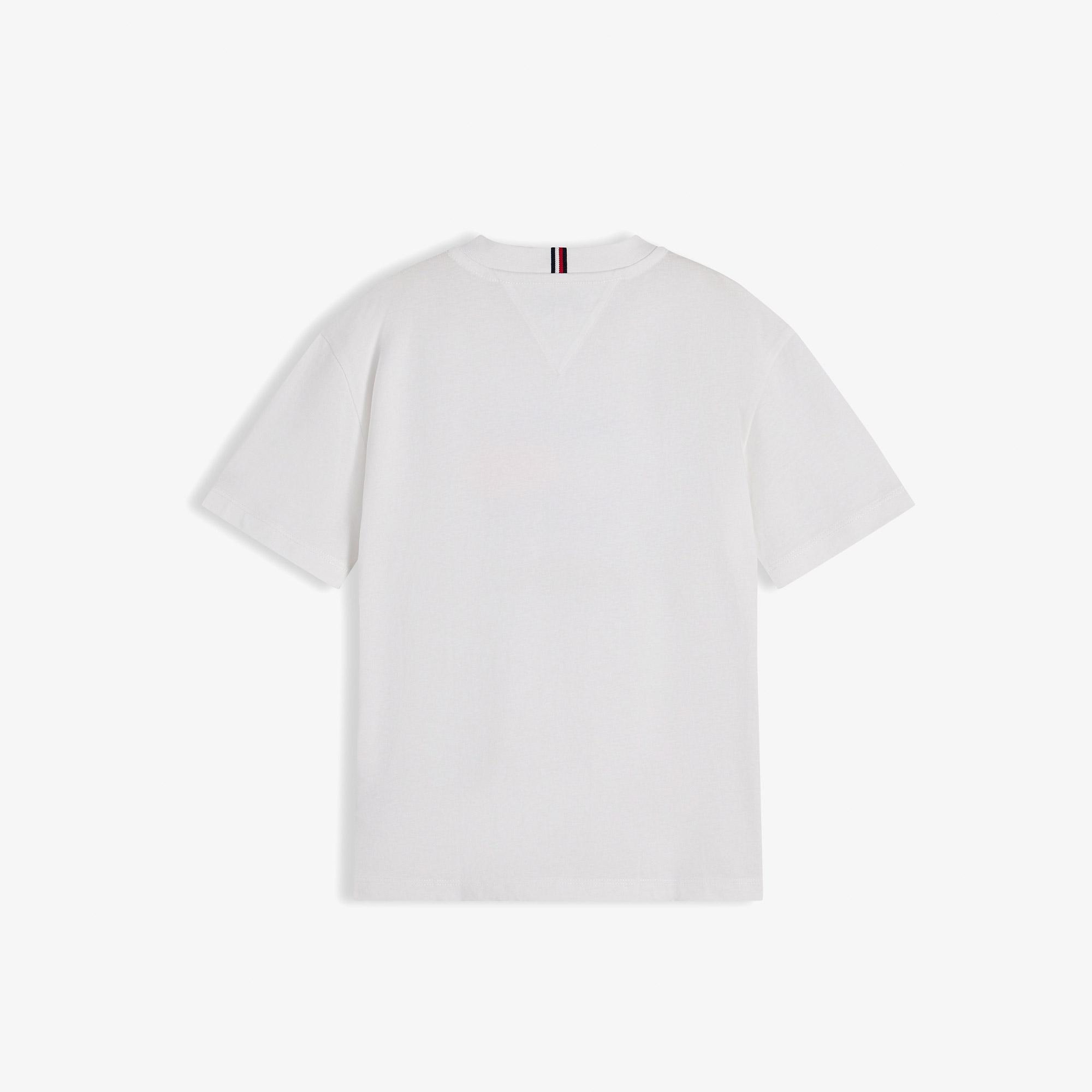 Tommy Hilfiger Flag Graffiti Çocuk Beyaz T-Shirt