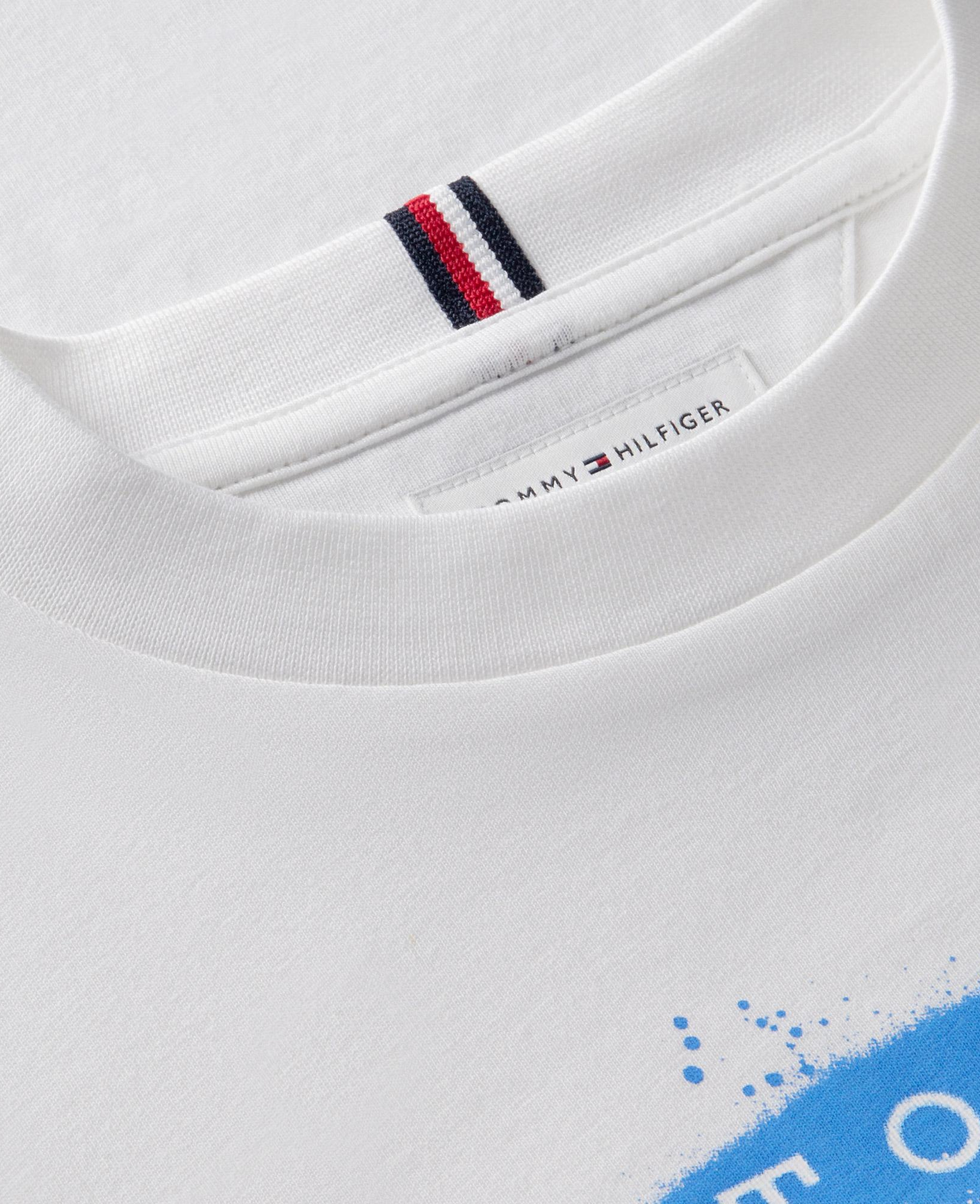 Tommy Hilfiger Flag Graffiti Çocuk Beyaz T-Shirt