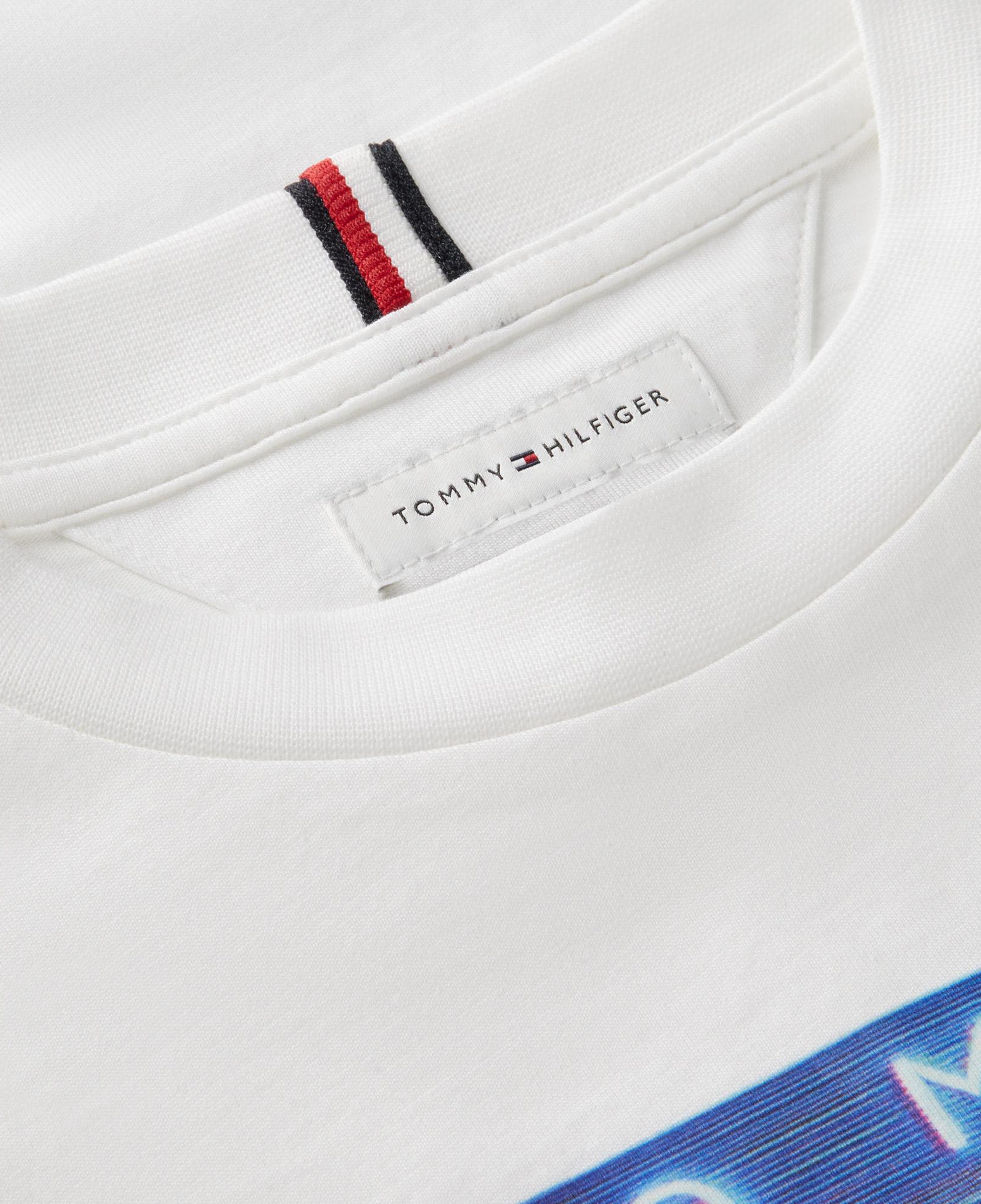 Tommy Hilfiger Seasonal Graphic Çocuk Beyaz T-Shirt
