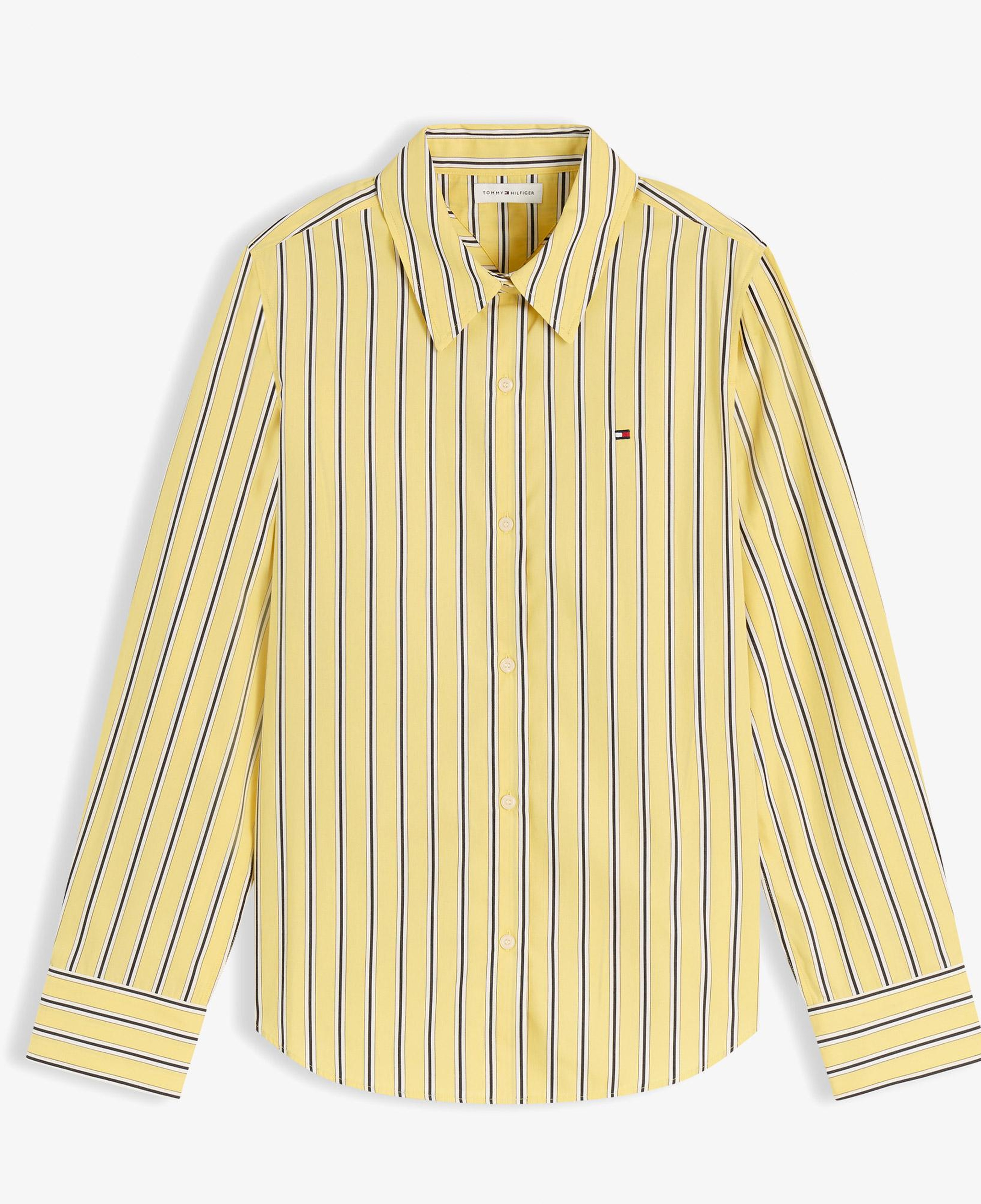 Tommy Hilfiger Poplin Regular Kadın Sarı Gömlek