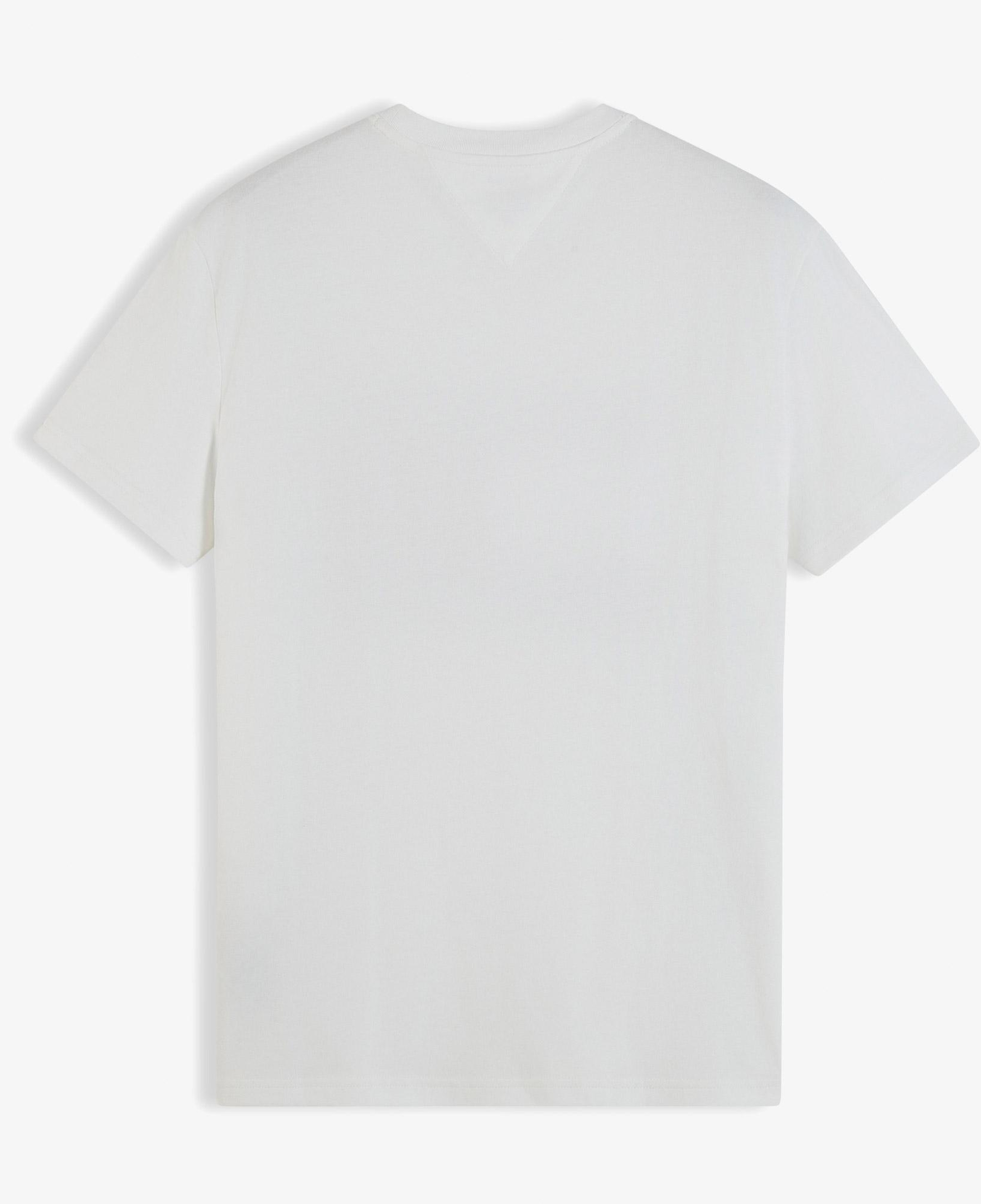 Tommy Hilfiger Big Flag Erkek Beyaz T-Shirt