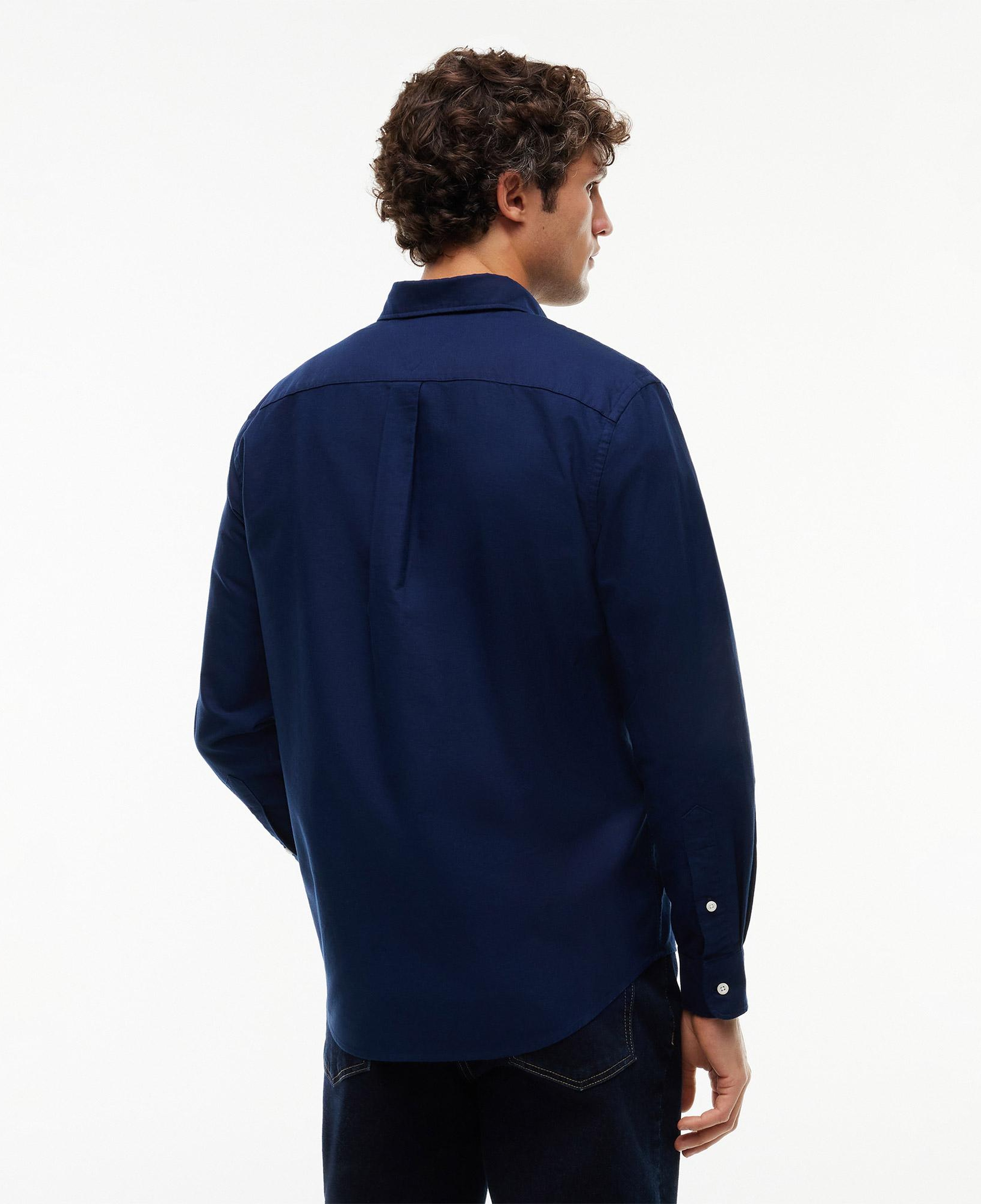 Tommy Hilfiger Solid Heritage Oxford Erkek Mavi Gömlek
