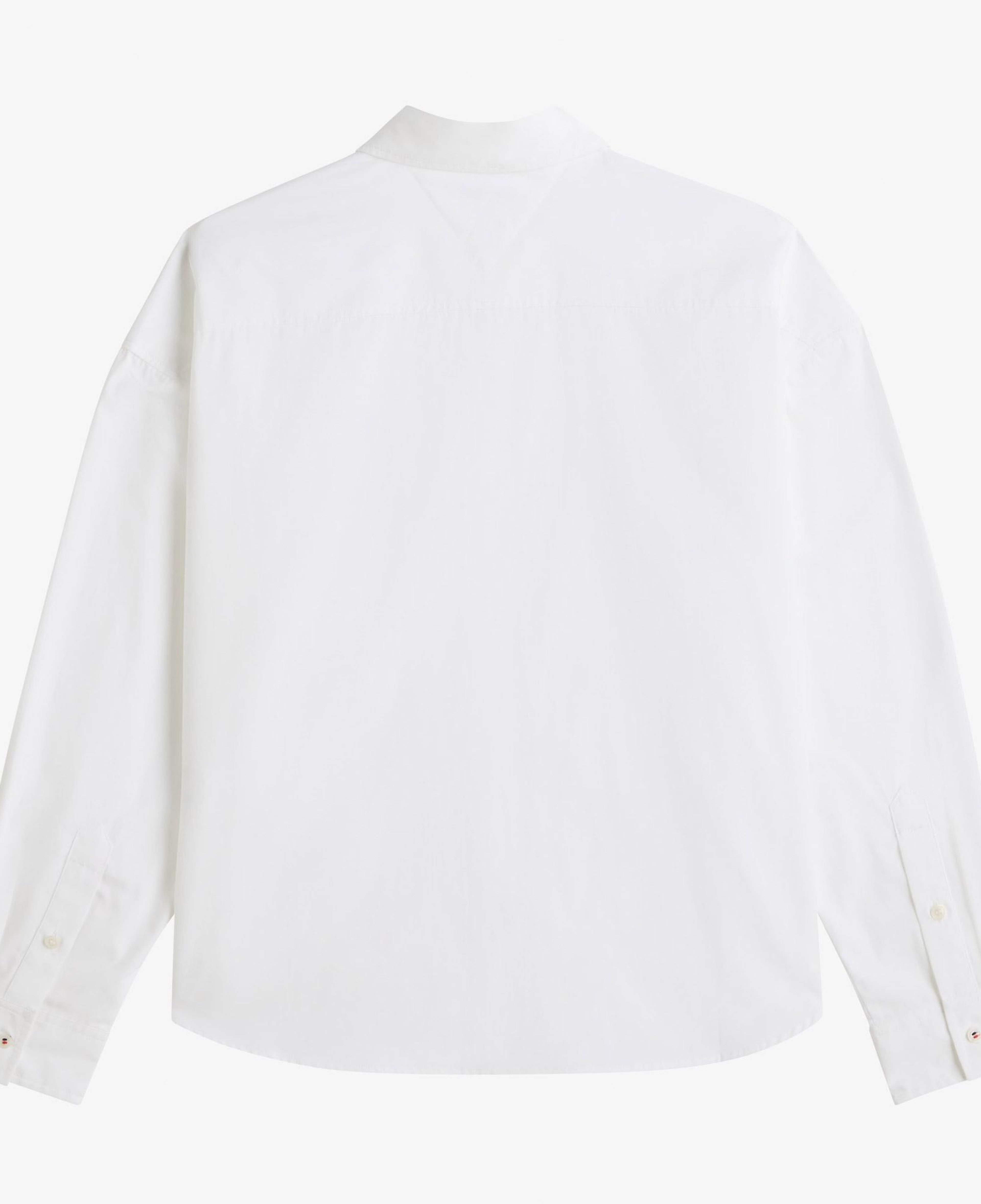 Tommy Hilfiger Summer Poplin Boxy Kadın Beyaz Gömlek