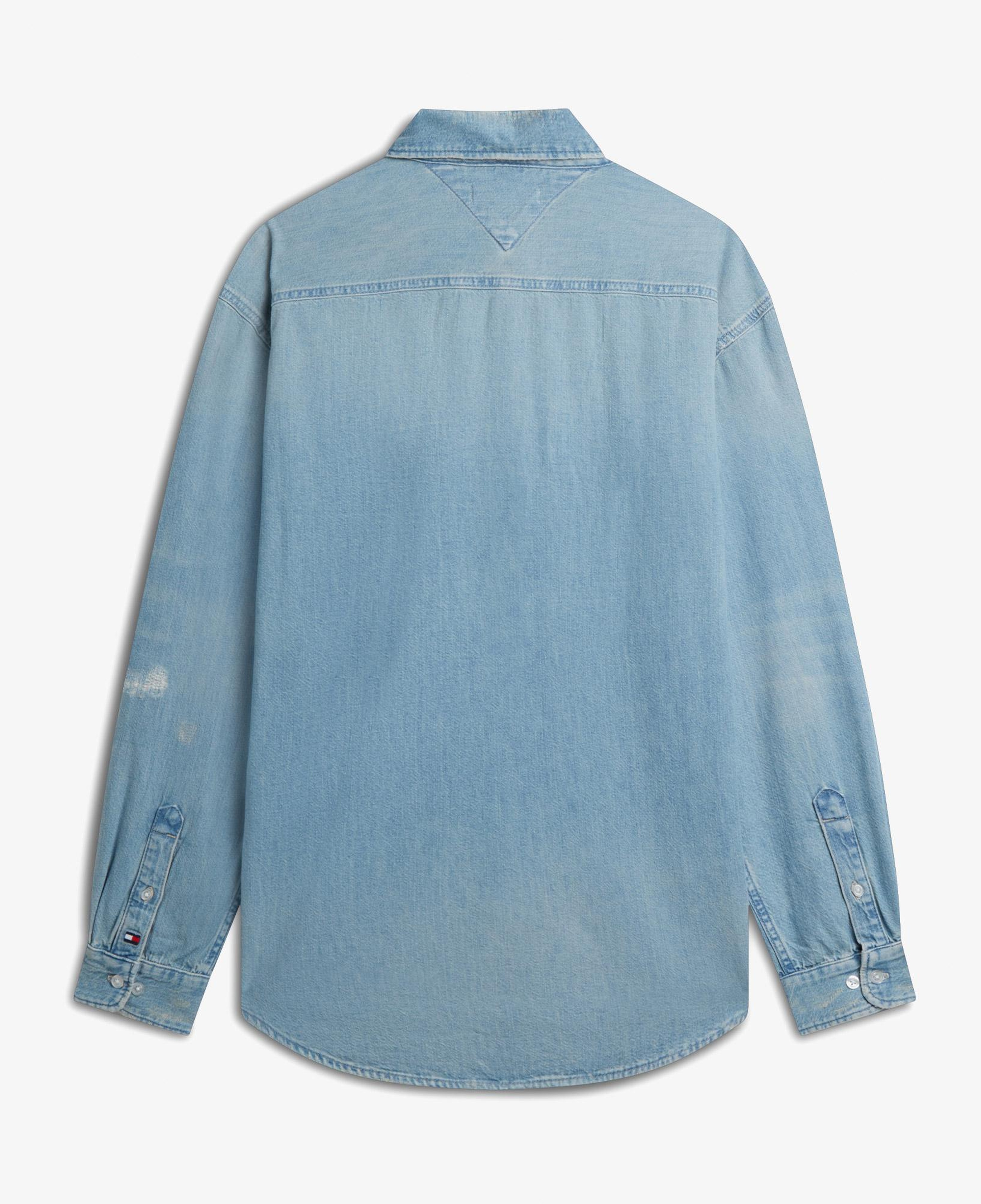 Tommy Hilfiger Relaxed Dune Indigo Erkek Mavi Gömlek