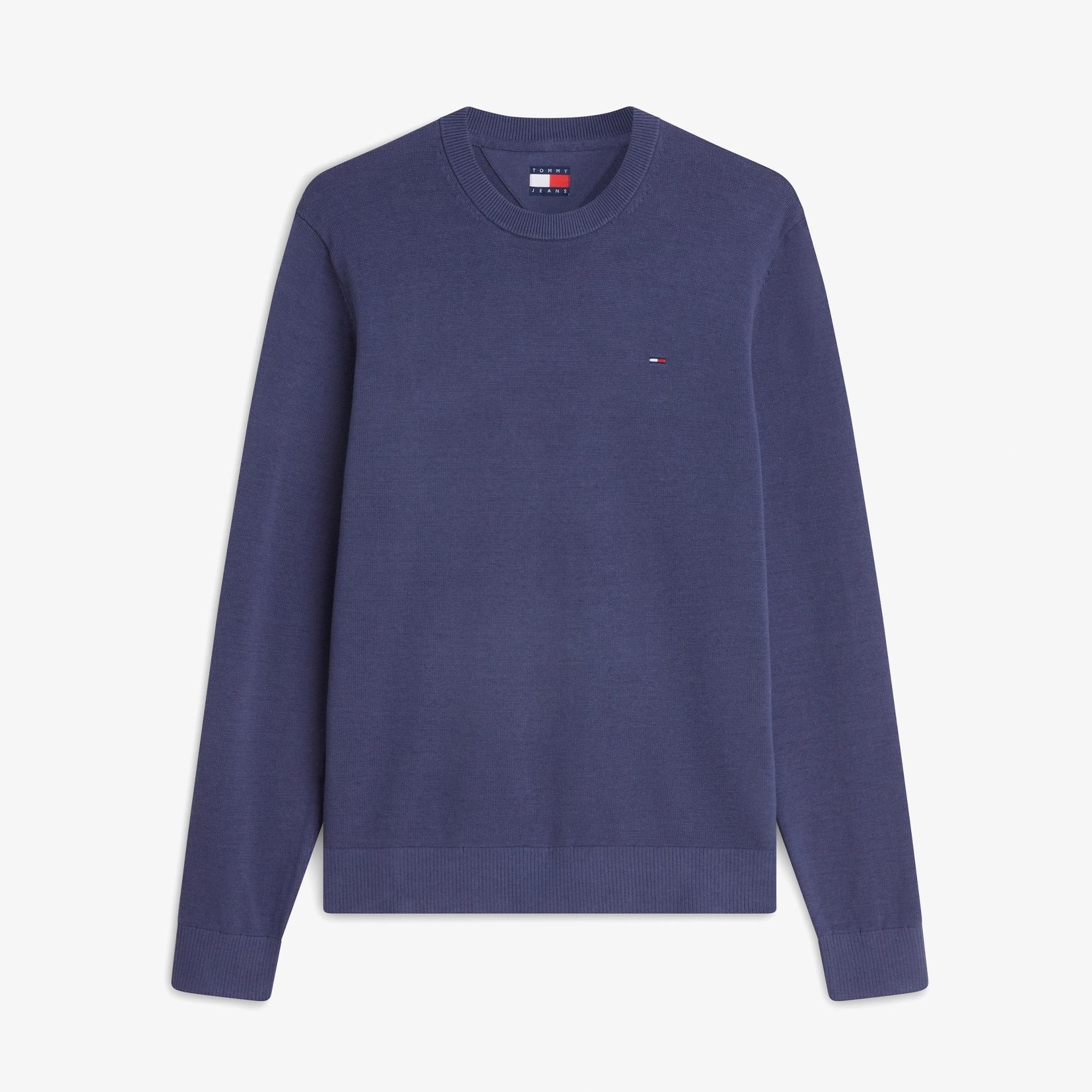 Tommy Hilfiger Slim Essential Light Erkek Mavi Triko