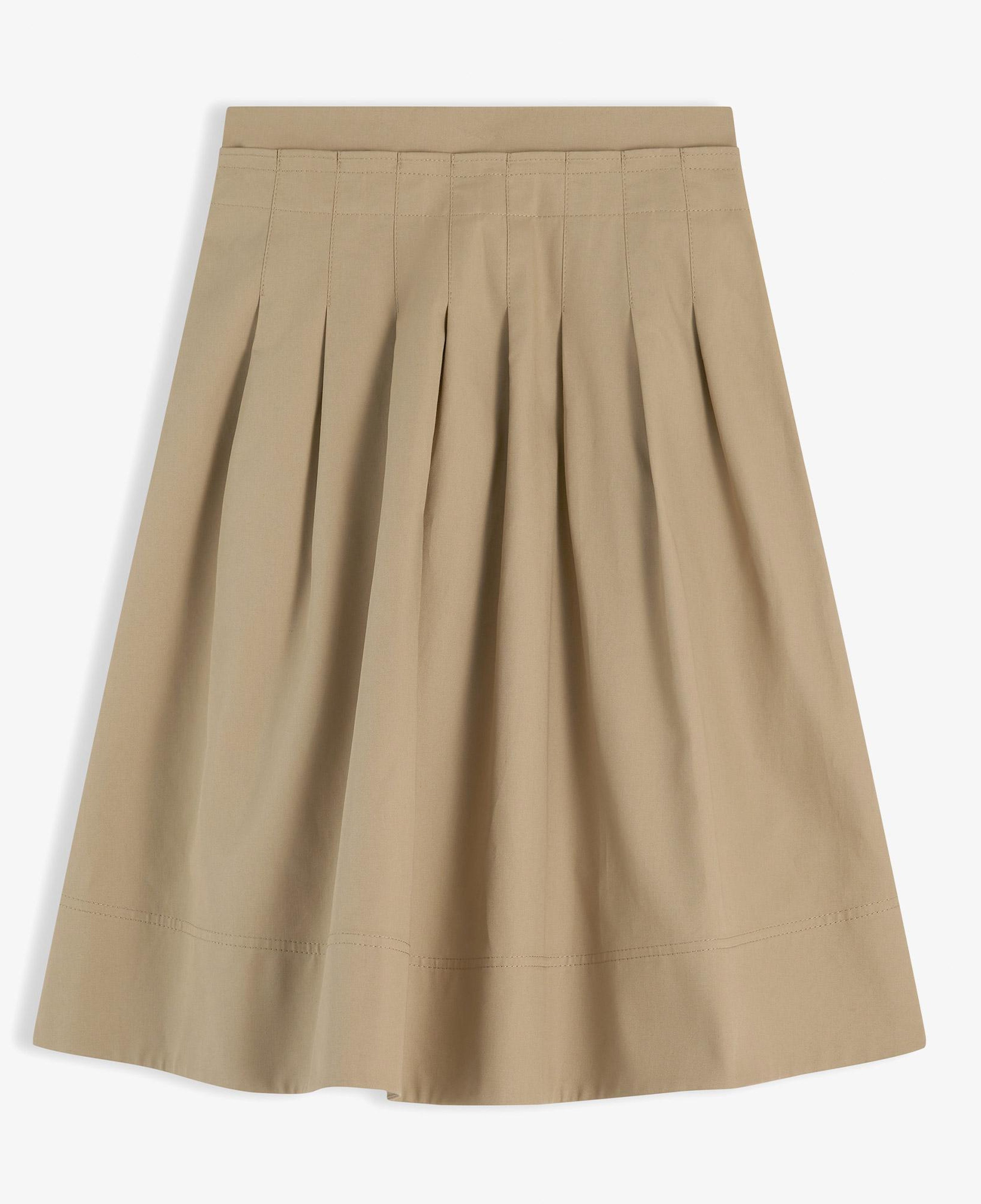 Tommy Hilfiger Chino Midi Flare Kadın Bej Etek