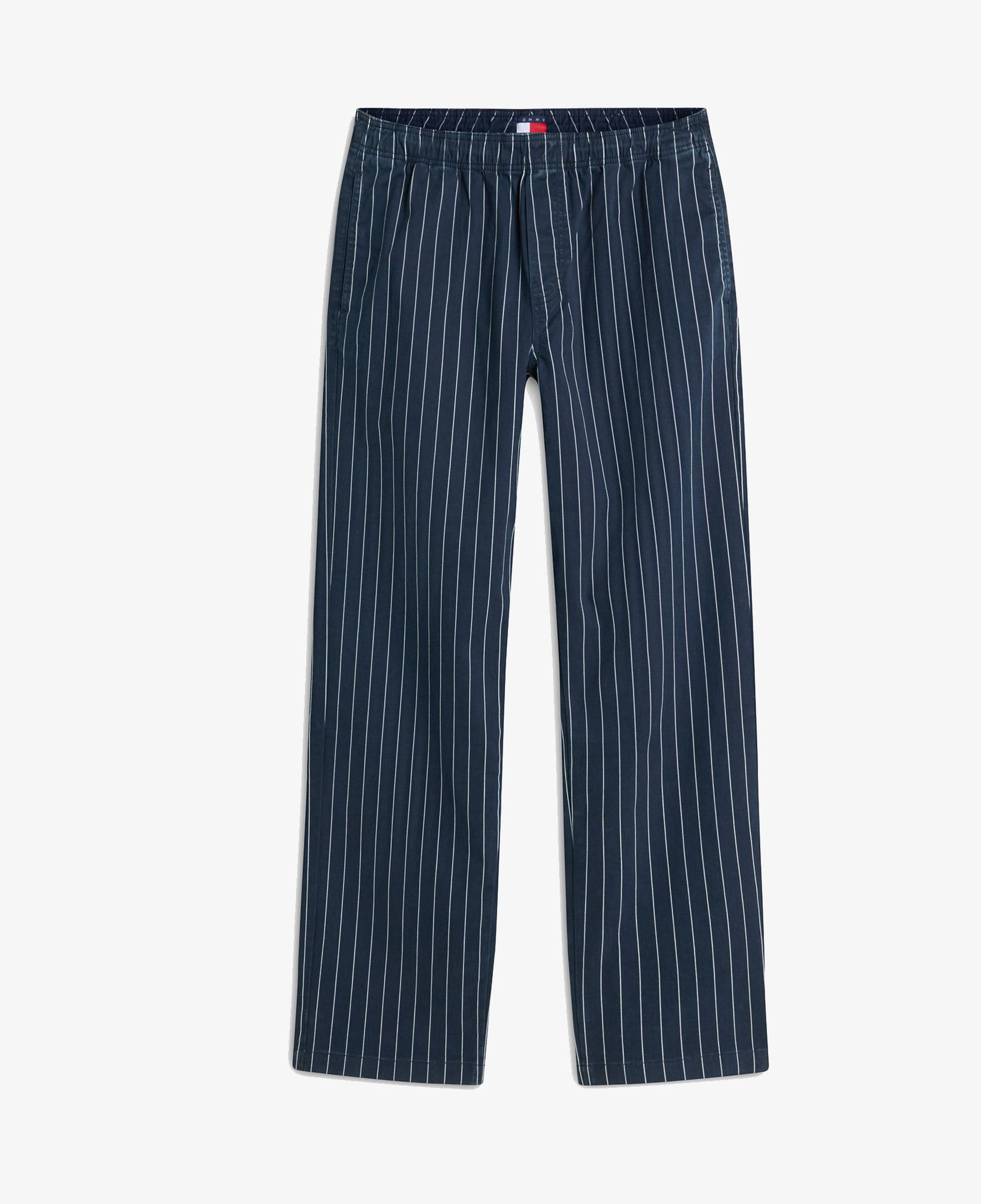 Tommy Hilfiger Jaimie Stripe Erkek Mavi Pantolon