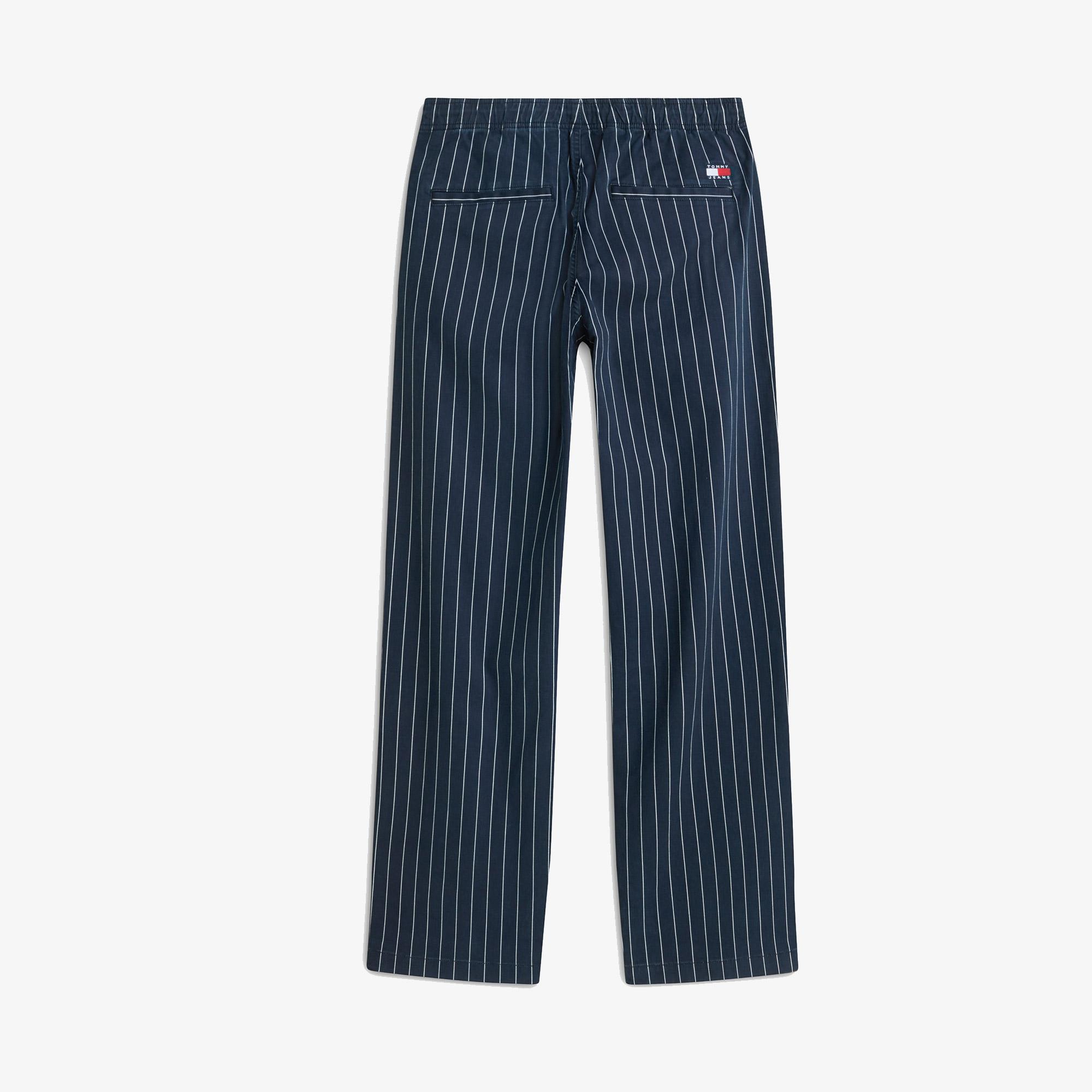 Tommy Hilfiger Jaimie Stripe Erkek Mavi Pantolon