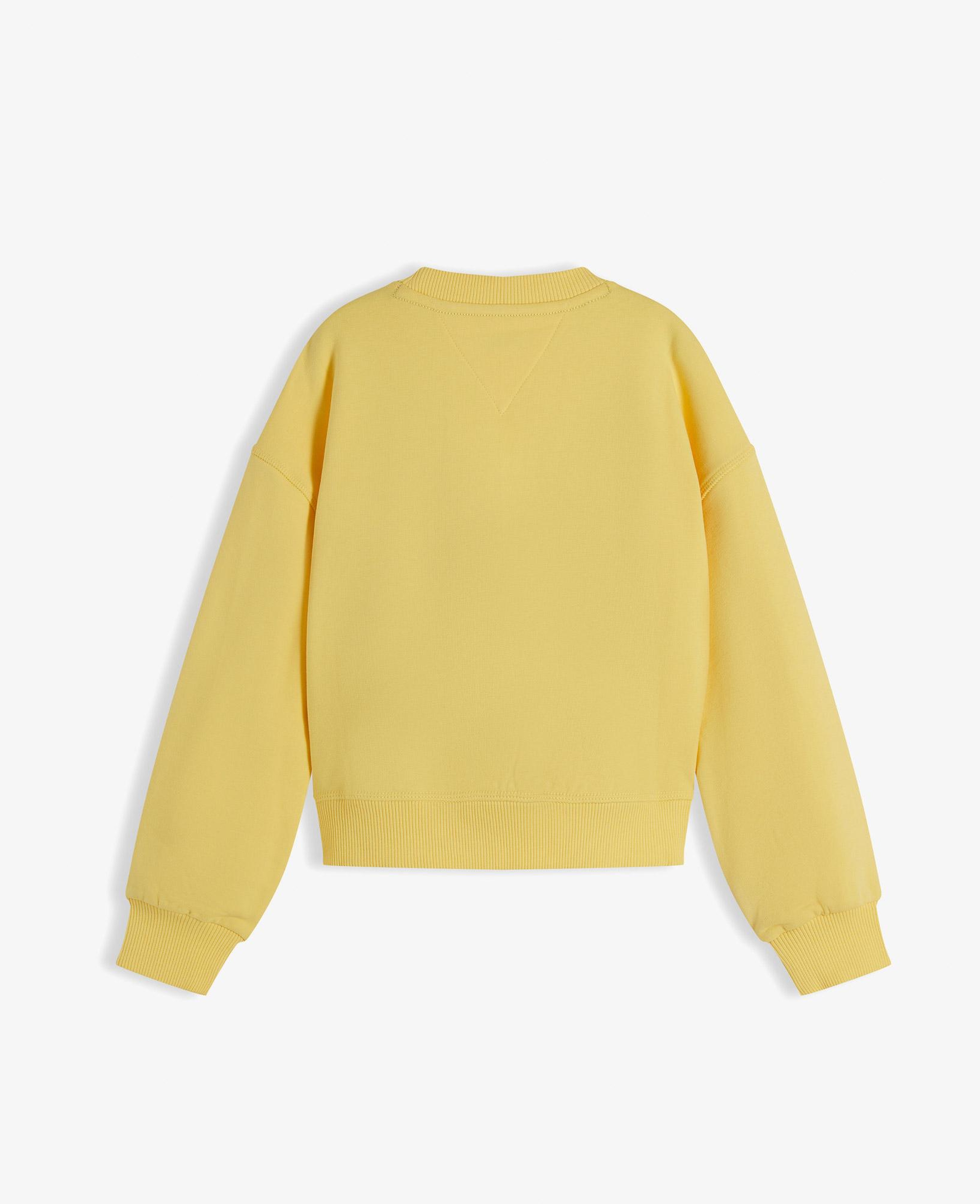 Tommy Hilfiger Crew Neck Çocuk Sarı Sweatshirt