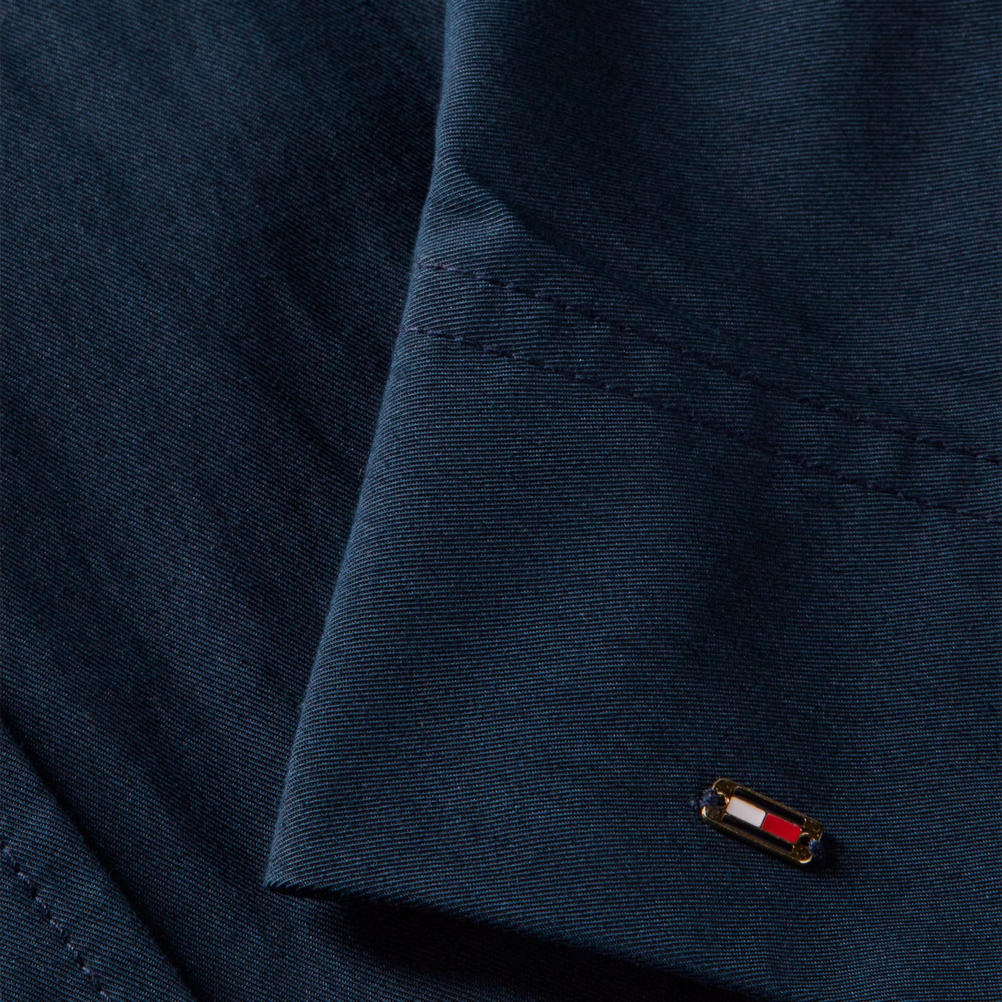 Tommy Hilfiger Cotton Short Kadın Mavi Ceket