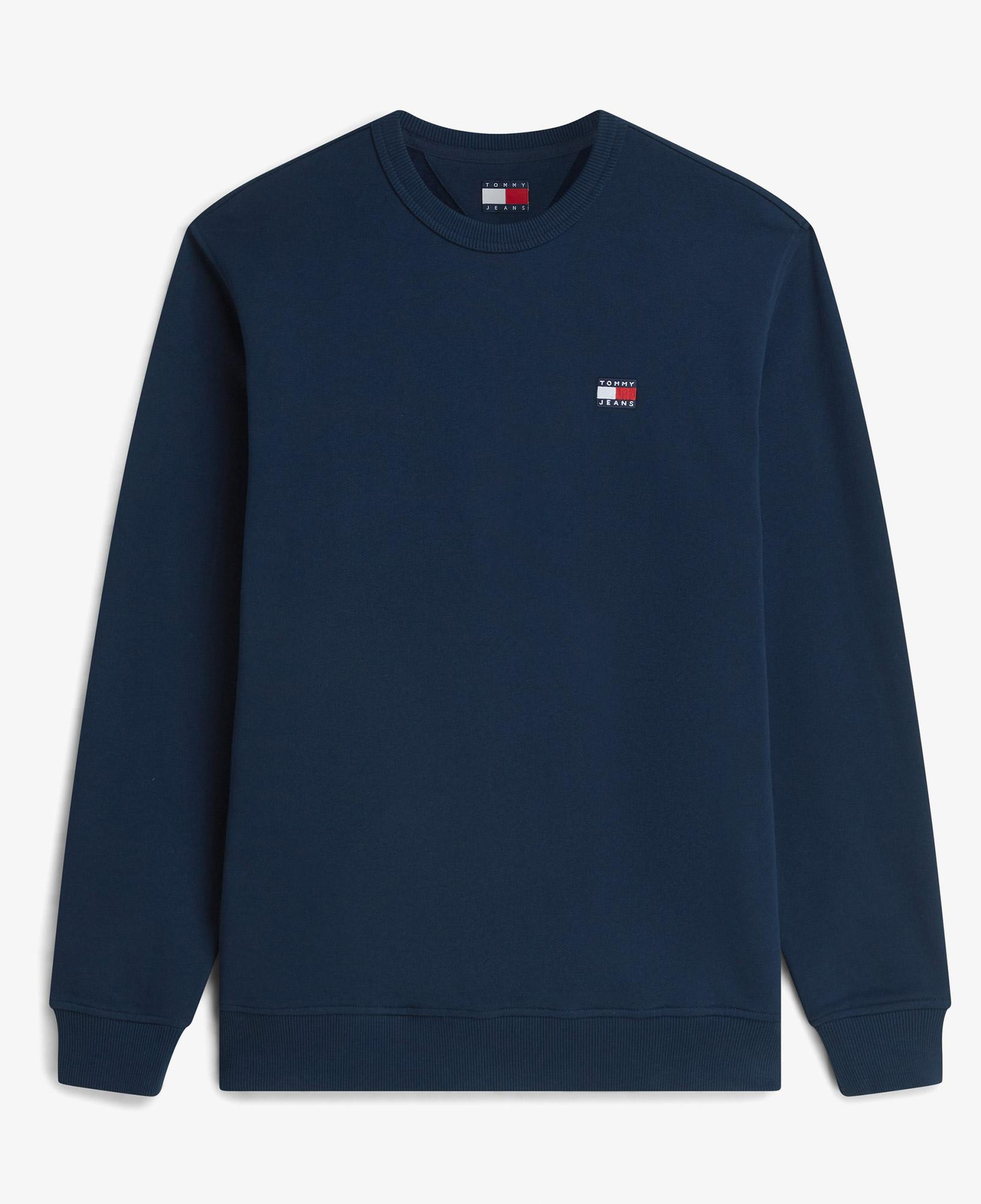 Tommy Hilfiger Badge Crew Erkek Mavi Sweatshirt