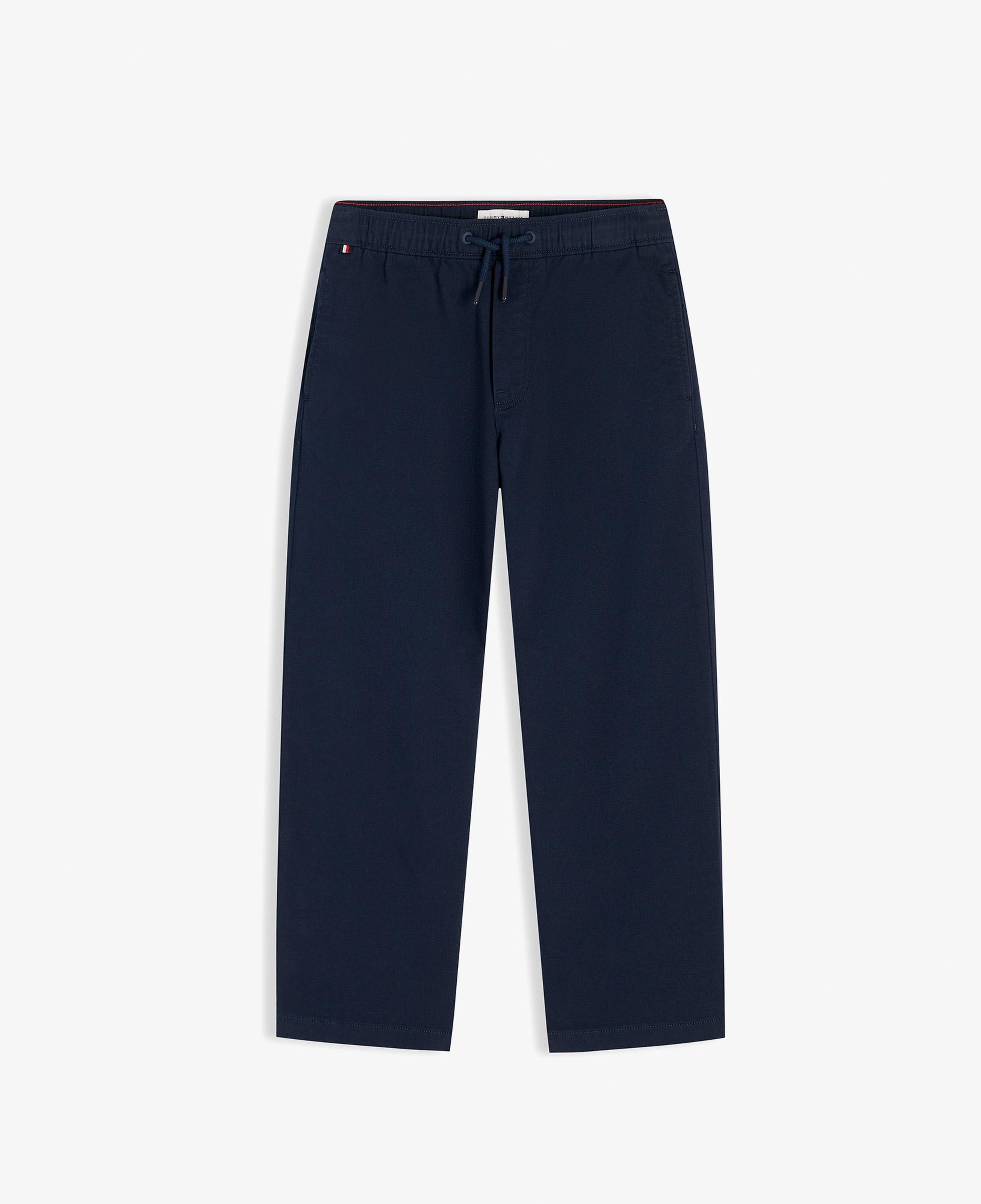 Tommy Hilfiger Baggy Pull On Soft Twill Çocuk Mavi Pantolon