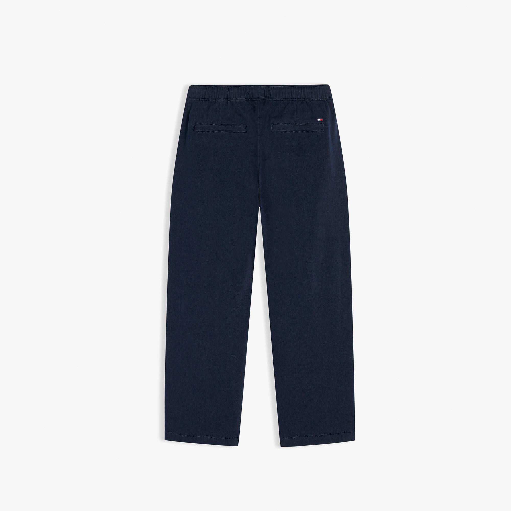 Tommy Hilfiger Baggy Pull On Soft Twill Çocuk Mavi Pantolon