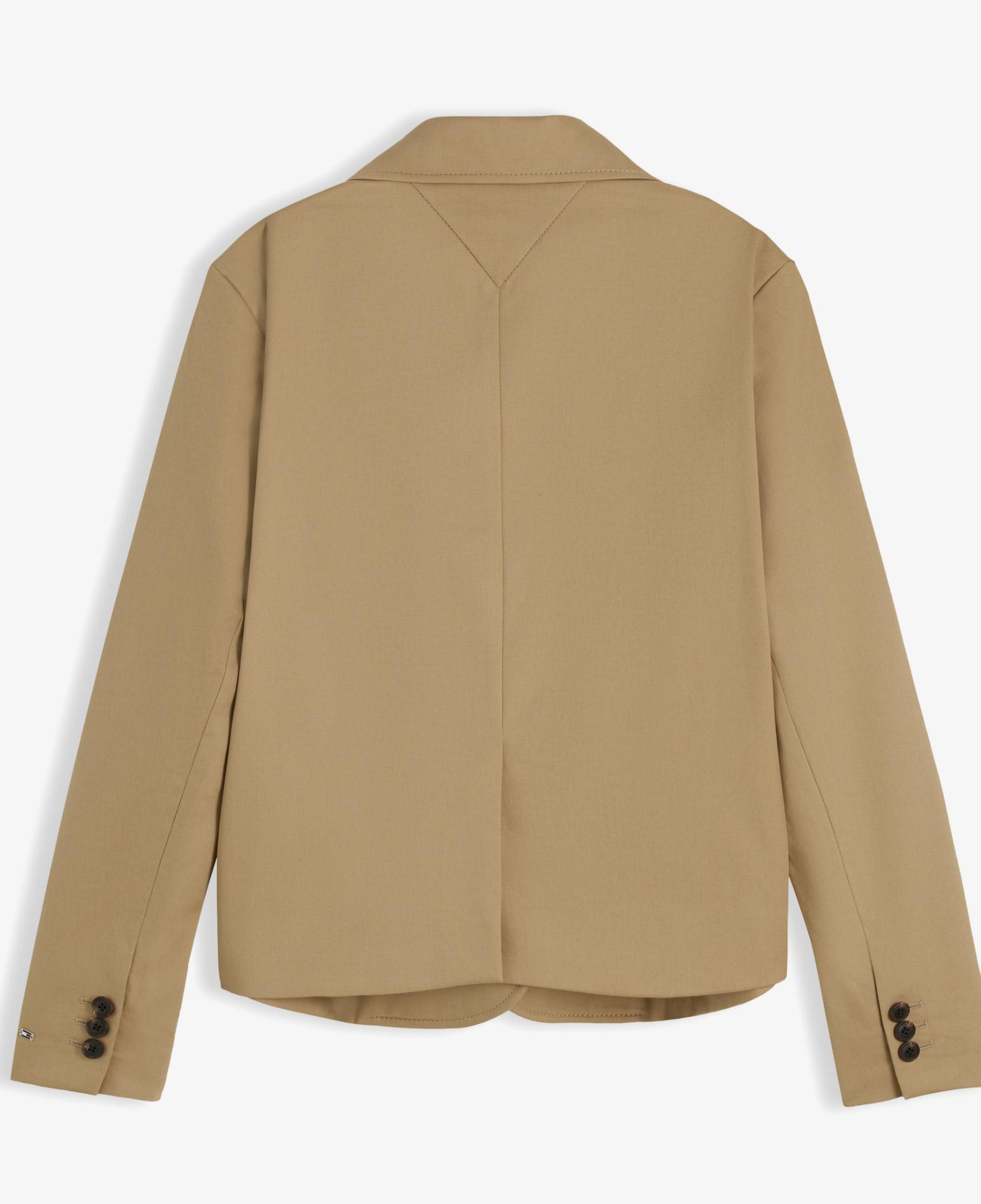 Tommy Hilfiger Chino Cotton Blazer Kadın Bej Ceket
