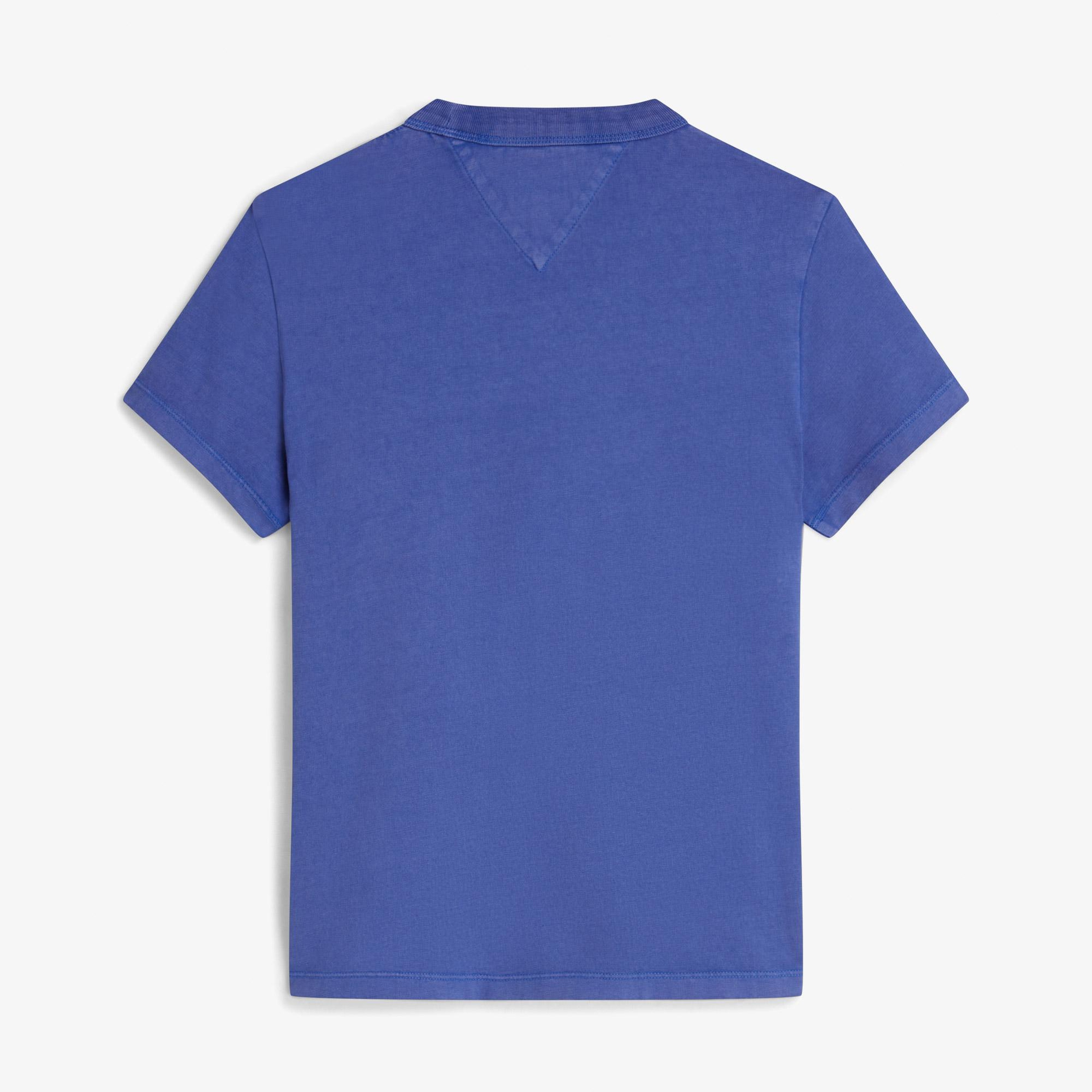 Tommy Hilfiger Repeat Wash Kadın Mavi T-Shirt