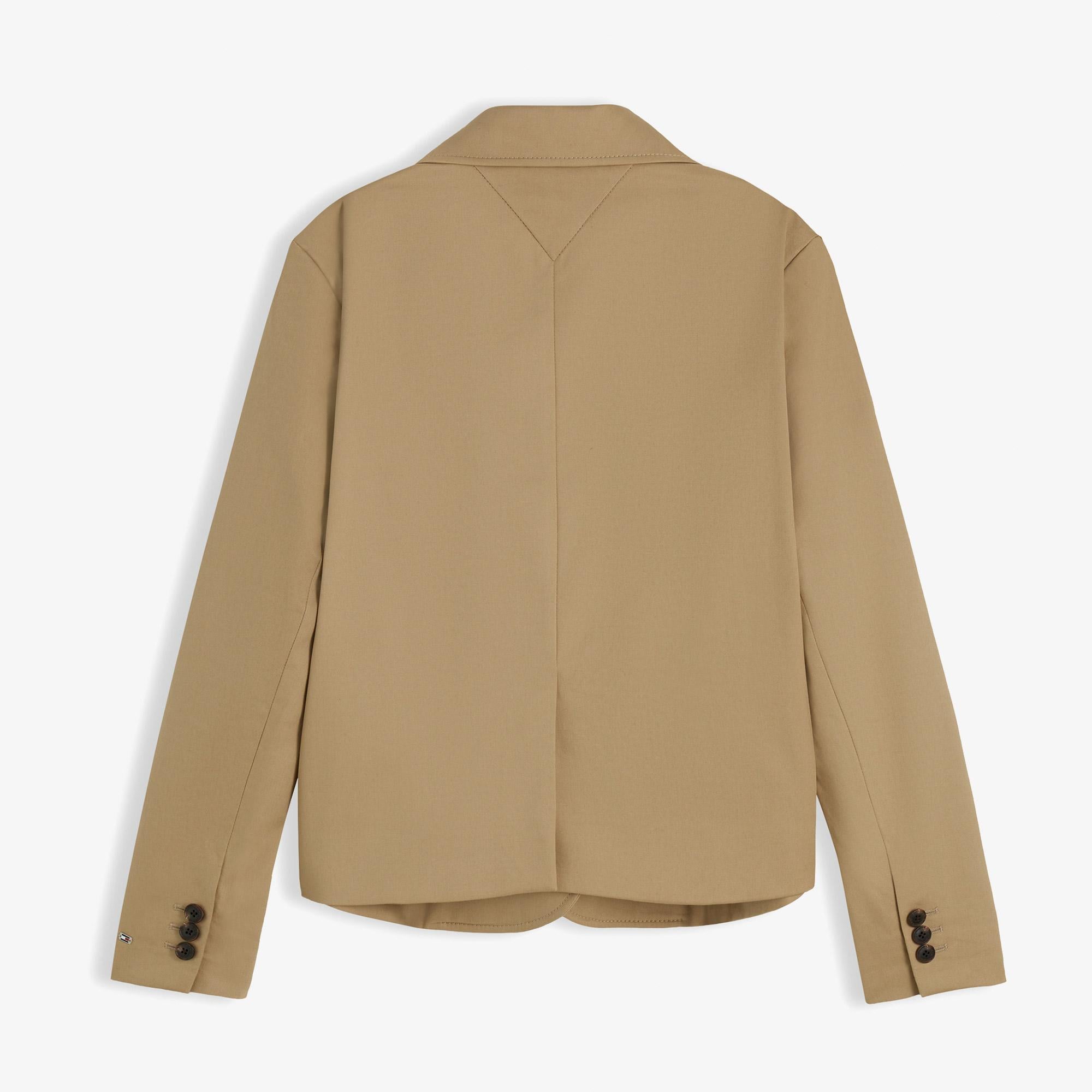 Tommy Hilfiger Chino Cotton Blazer Kadın Bej Ceket